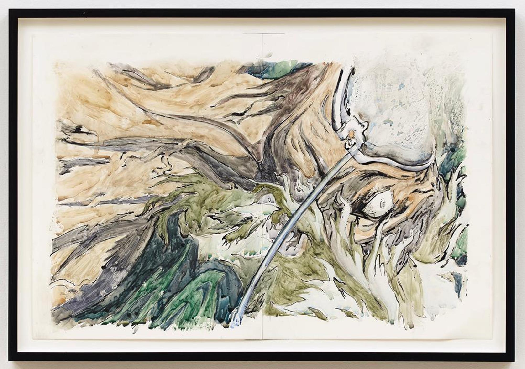 Exhibition View Groupshow «Cruise Kidman Kubrick; view on Stewart Uoo, “Vampire Transfusion (after Yoshiaki Kawajiri)”, 2019» at Galerie Maria Bernheim, Zurich, 2019 / Photo: Julien Gremaud / Courtesy: the artist and Galerie Maria Bernheim