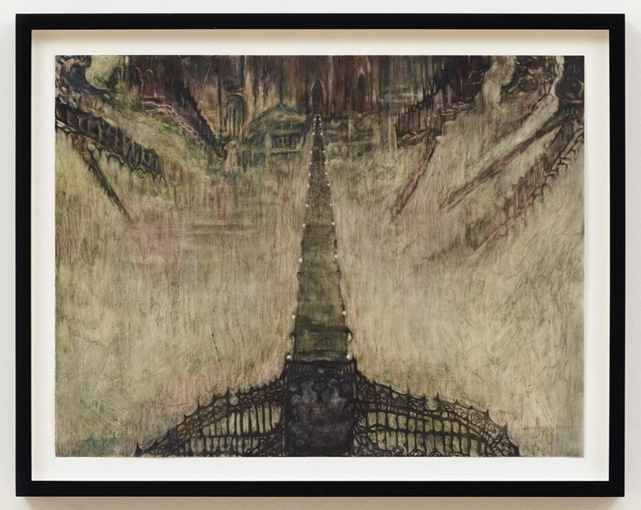 Exhibition View Groupshow «Cruise Kidman Kubrick; view on Stewart Uoo, Runway to the Vampire Castle Spacecraft (after Yoshiaki Kawajiri), 2019» at Galerie Maria Bernheim, Zurich, 2019 / Photo: Julien Gremaud / Courtesy: the artist and Galerie Maria Bernheim