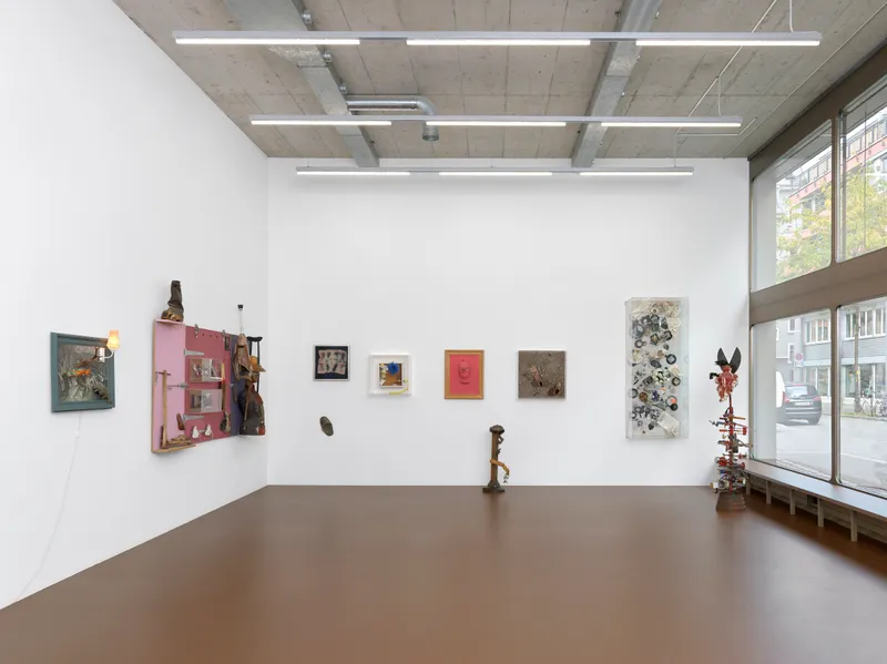 Exhibition View Daniel Spoerri Solo Show at Karma International, Zurich, 2022 / Photo: Annik Wetter / Courtesy: the artist and Karma International