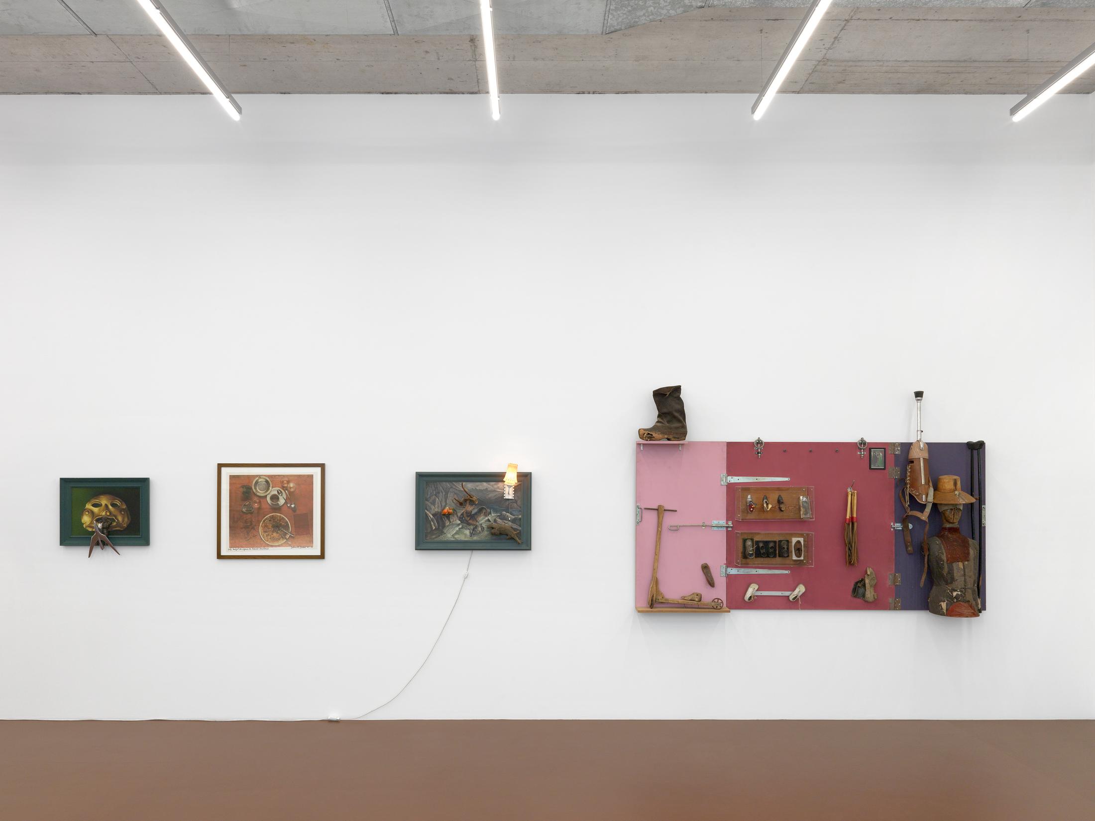 Exhibition View Daniel Spoerri Solo Show at Karma International, Zurich, 2022 / Photo: Annik Wetter / Courtesy: the artist and Karma International