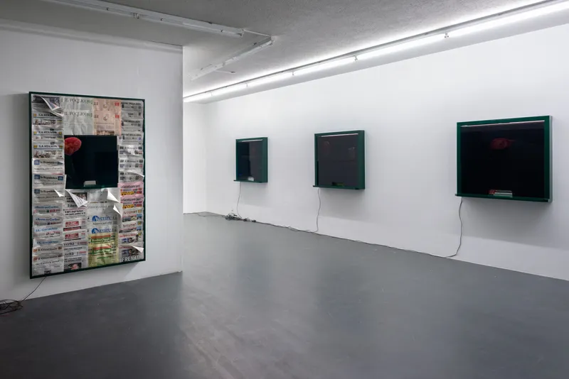 Exhibition View Daniele Milvio Soloshow «Die besten Jahre unseres Lebens» at Weiss Falk, Basel, 2019 / Photo: Flavio Karrer / Courtesy: the artist and Weiss Falk