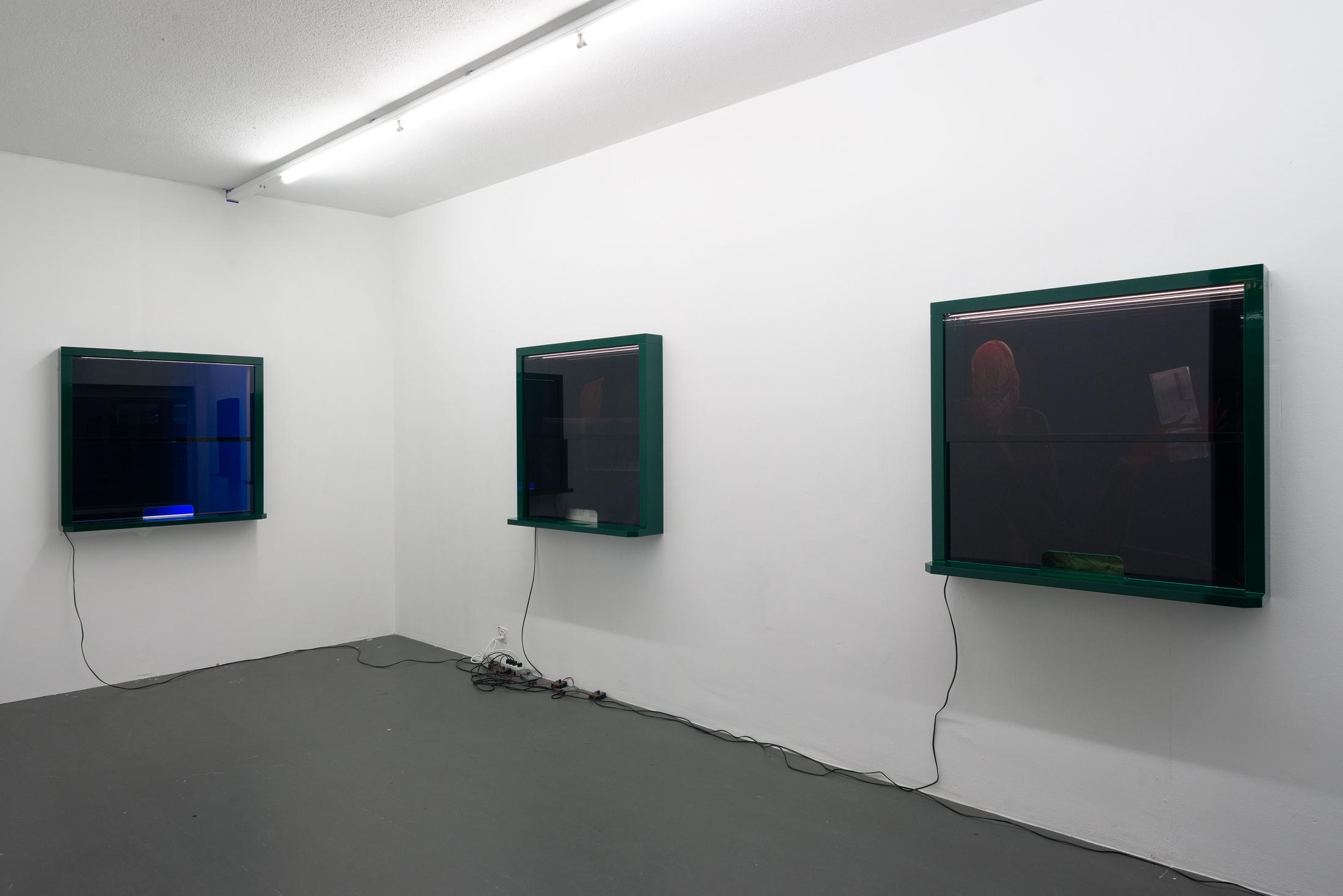 Exhibition View Daniele Milvio Soloshow «Die besten Jahre unseres Lebens» at Weiss Falk, Basel, 2019 / Photo: Flavio Karrer / Courtesy: the artist and Weiss Falk