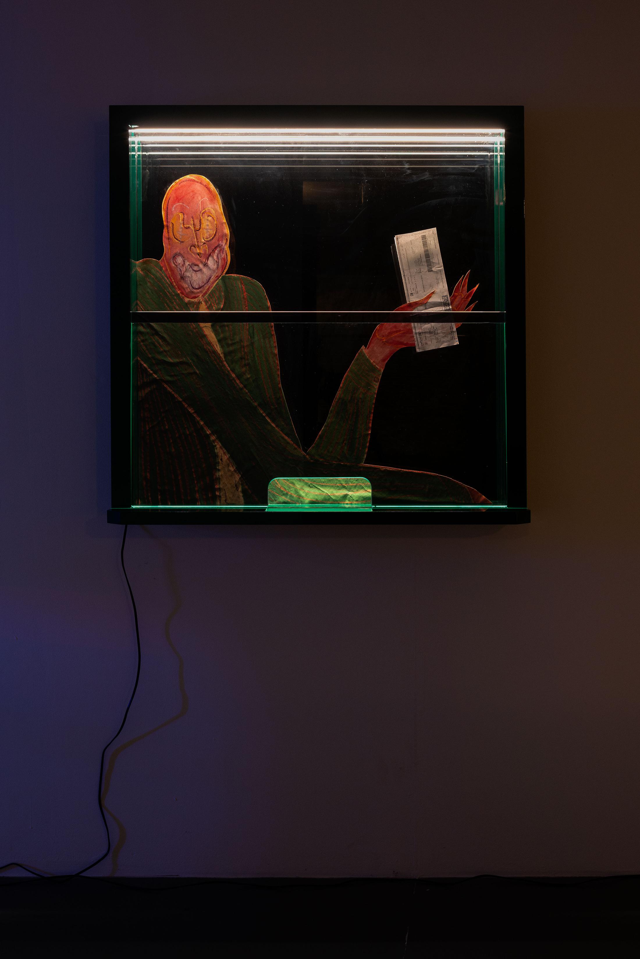 Exhibition View Daniele Milvio Soloshow «Die besten Jahre unseres Lebens; view on Niente Rastrelli, 2019» at Weiss Falk, Basel, 2019 / Photo: Flavio Karrer / Courtesy: the artist and Weiss Falk