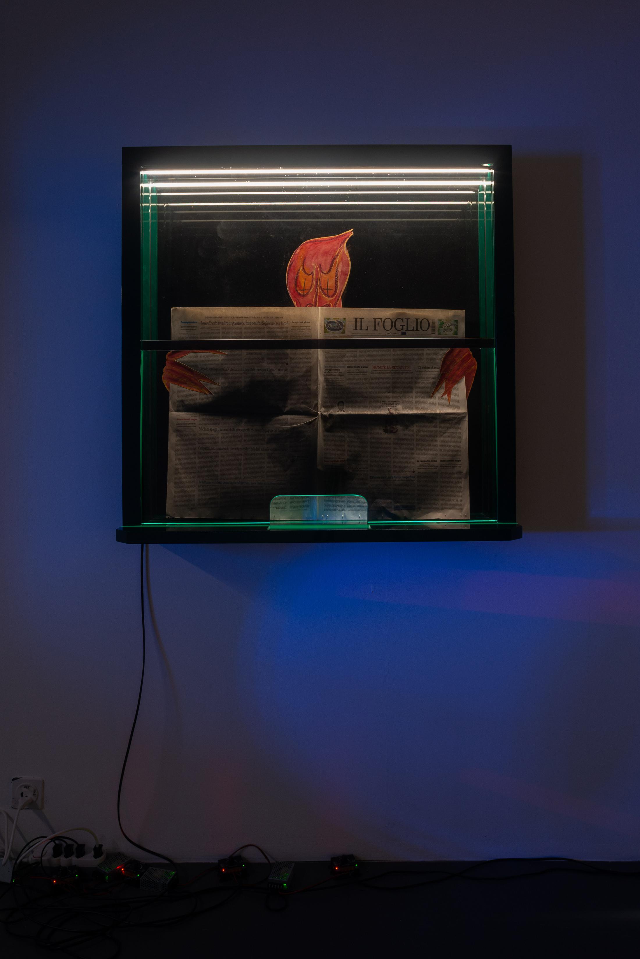 Exhibition View Daniele Milvio Soloshow «Die besten Jahre unseres Lebens; view on L‘Amante di George Sand, 2019» at Weiss Falk, Basel, 2019 / Photo: Flavio Karrer / Courtesy: the artist and Weiss Falk