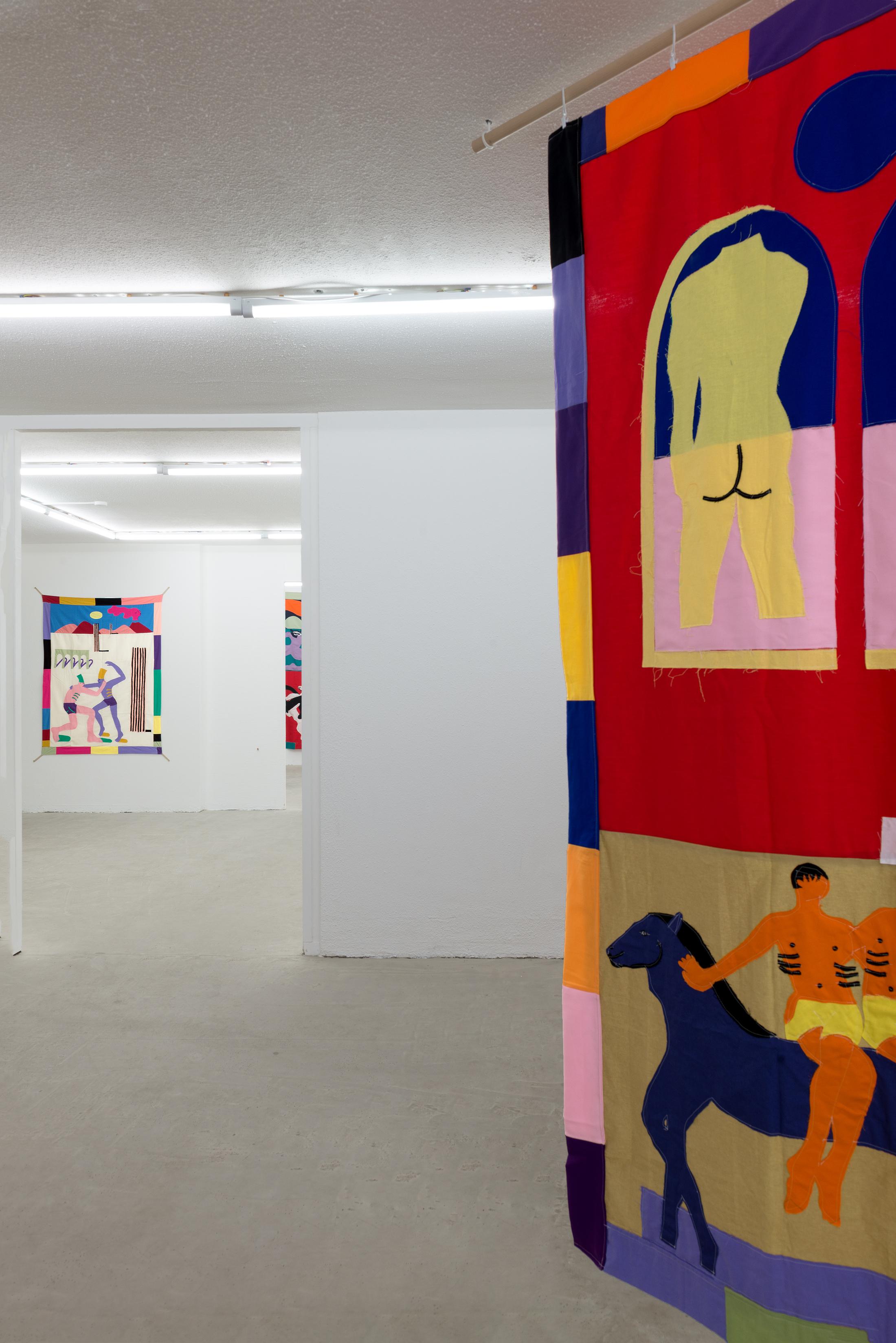 Exhibition View Darius Dolatyari-Dolatdoust Solo Show «I'm a Flower» at Hamlet, Zurich, 2021 / Photo: Patrick Cipriani / Courtesy: the artist and Hamlet