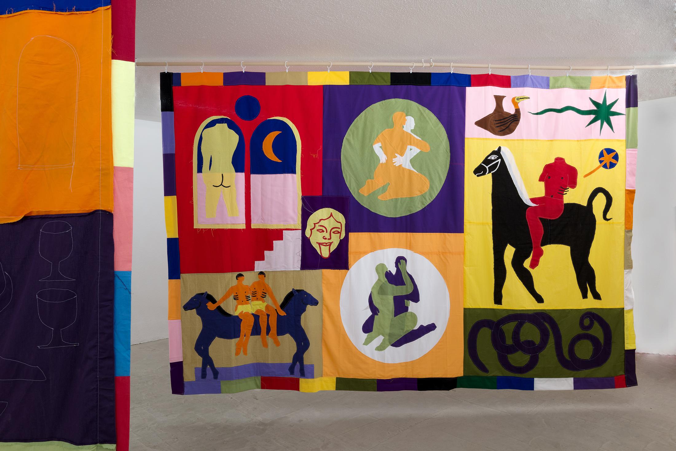 Exhibition View Darius Dolatyari-Dolatdoust Solo Show «I'm a Flower; view on Darius Dolatyari-Dolatdoust, Wearing the dead, 2020» at Hamlet, Zurich, 2021 / Photo: Patrick Cipriani / Courtesy: the artist and Hamlet