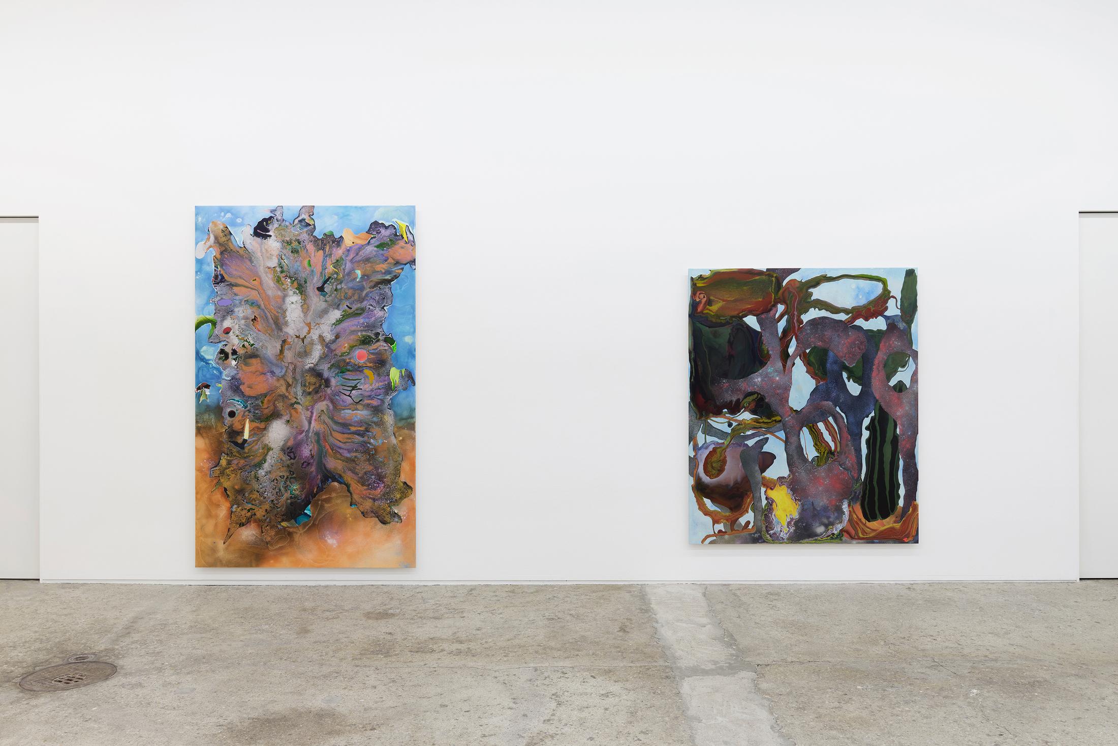 Exhibition View Dave Bopp Soloshow «floating icebergs with a taste of antimatter crazy physics» at Galerie Mark Müller, Zurich, 2020 / Photo: Conradin Frei / Courtesy: the artist and Galerie Mark Müller