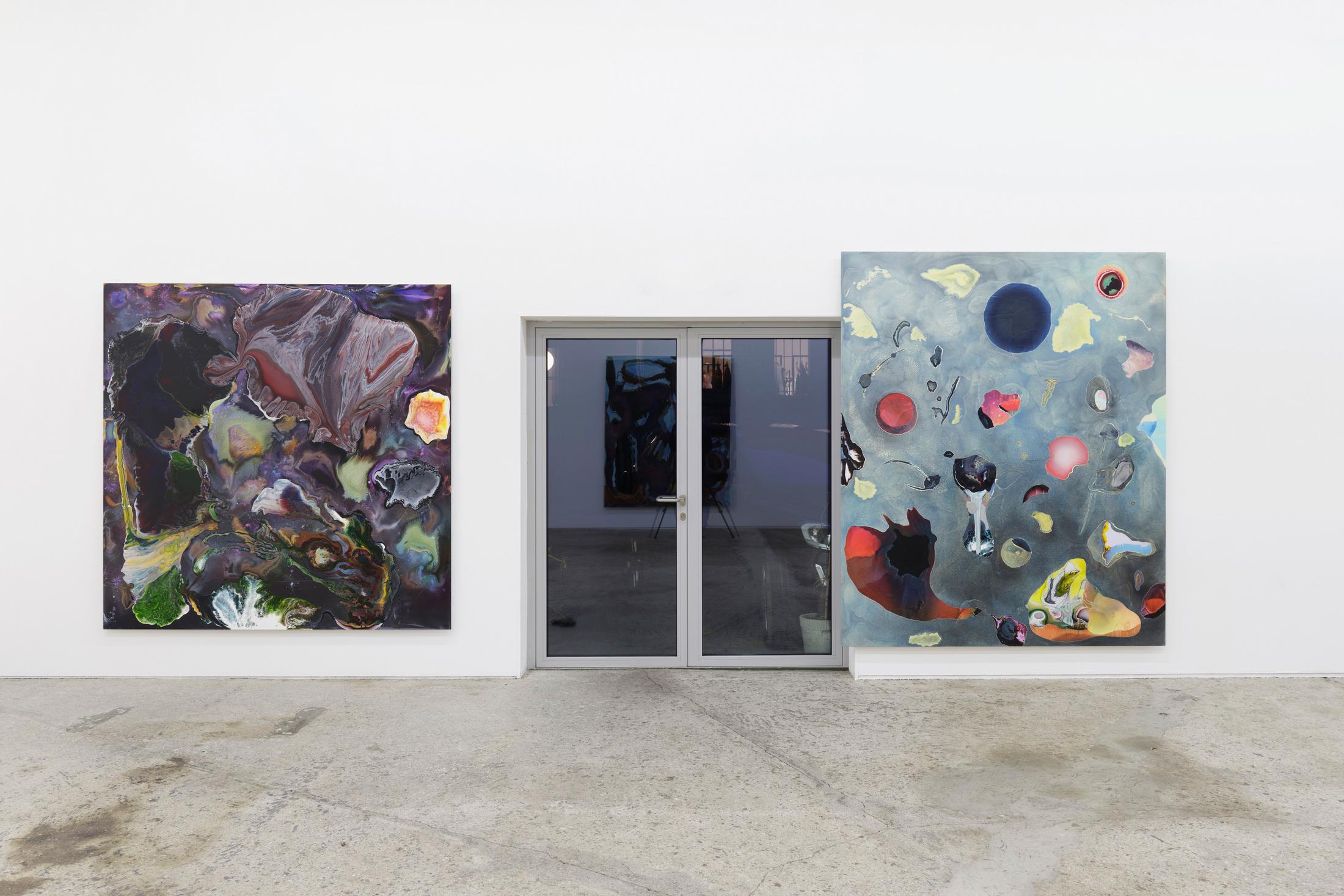 Exhibition View Dave Bopp Soloshow «floating icebergs with a taste of antimatter crazy physics» at Galerie Mark Müller, Zurich, 2020 / Photo: Conradin Frei / Courtesy: the artist and Galerie Mark Müller
