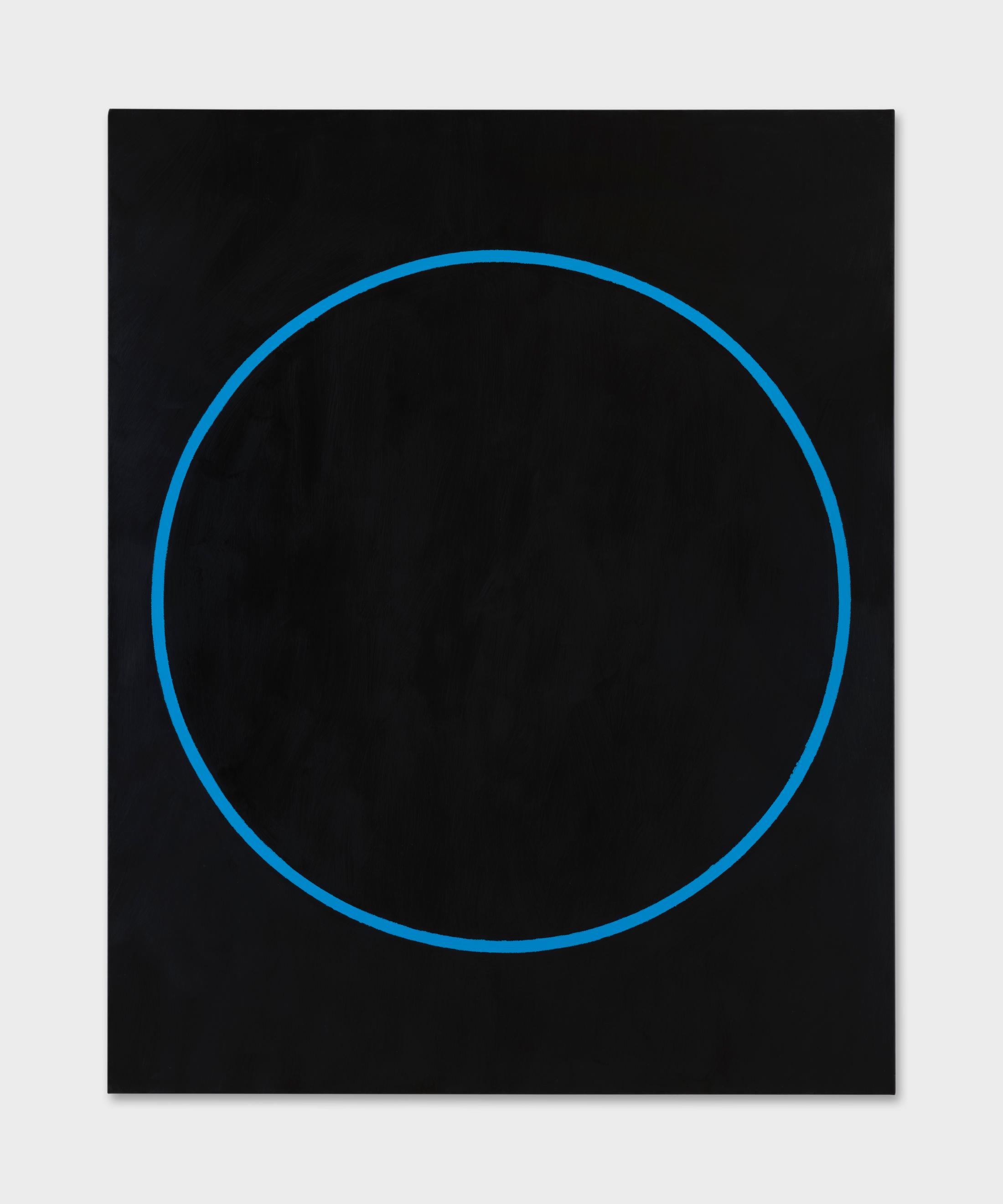 Exhibition View David Malek Soloshow «Binaries; view on Blue Circle / New Horizons, 2019» at Ribordy Thetaz, Geneva, 2020 / Photo: Julien Gremaud / Courtesy: the artist and Ribordy Thetaz