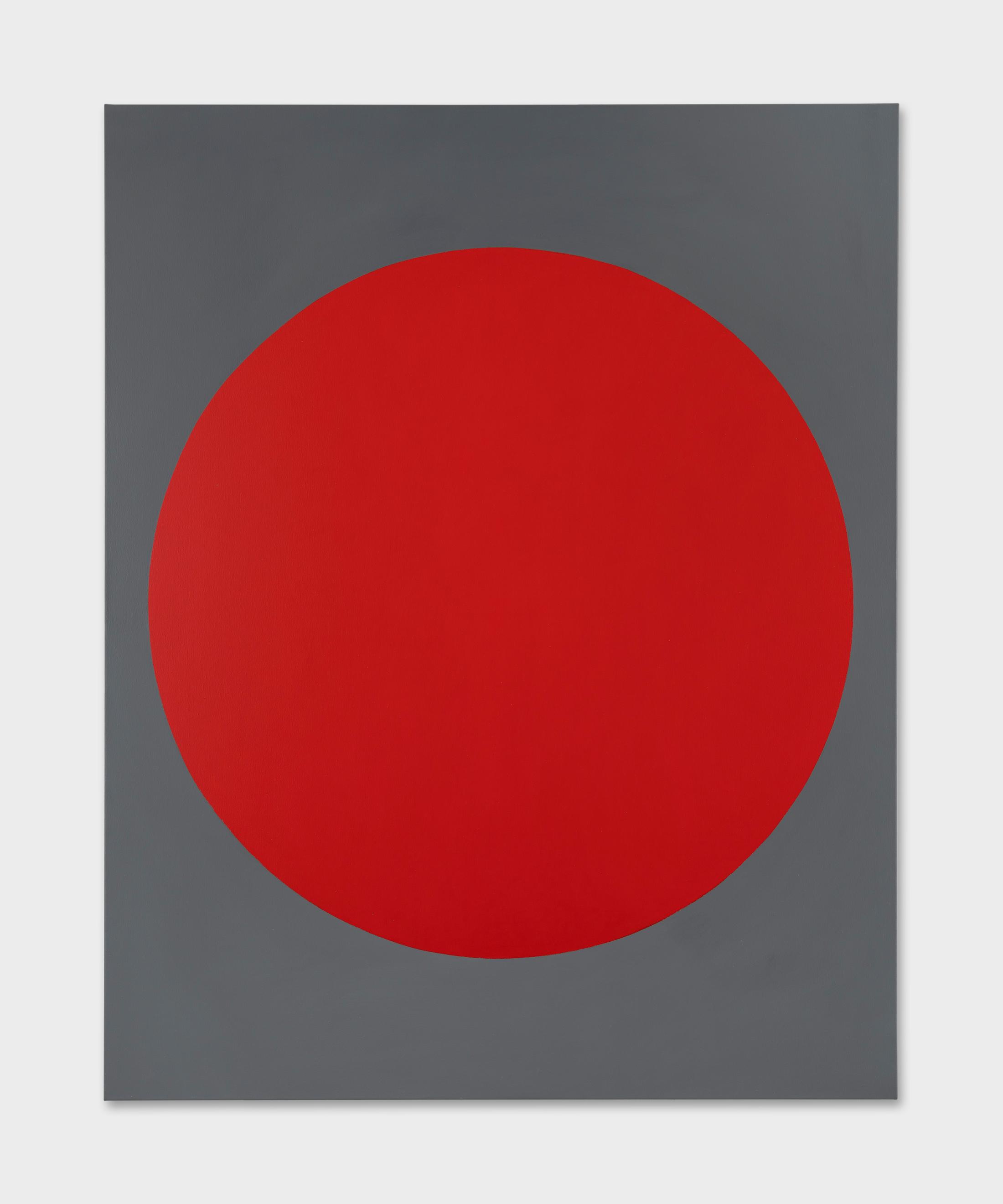 Exhibition View David Malek Soloshow «Binaries; view on Red Disk, 2019» at Ribordy Thetaz, Geneva, 2020 / Photo: Julien Gremaud / Courtesy: the artist and Ribordy Thetaz