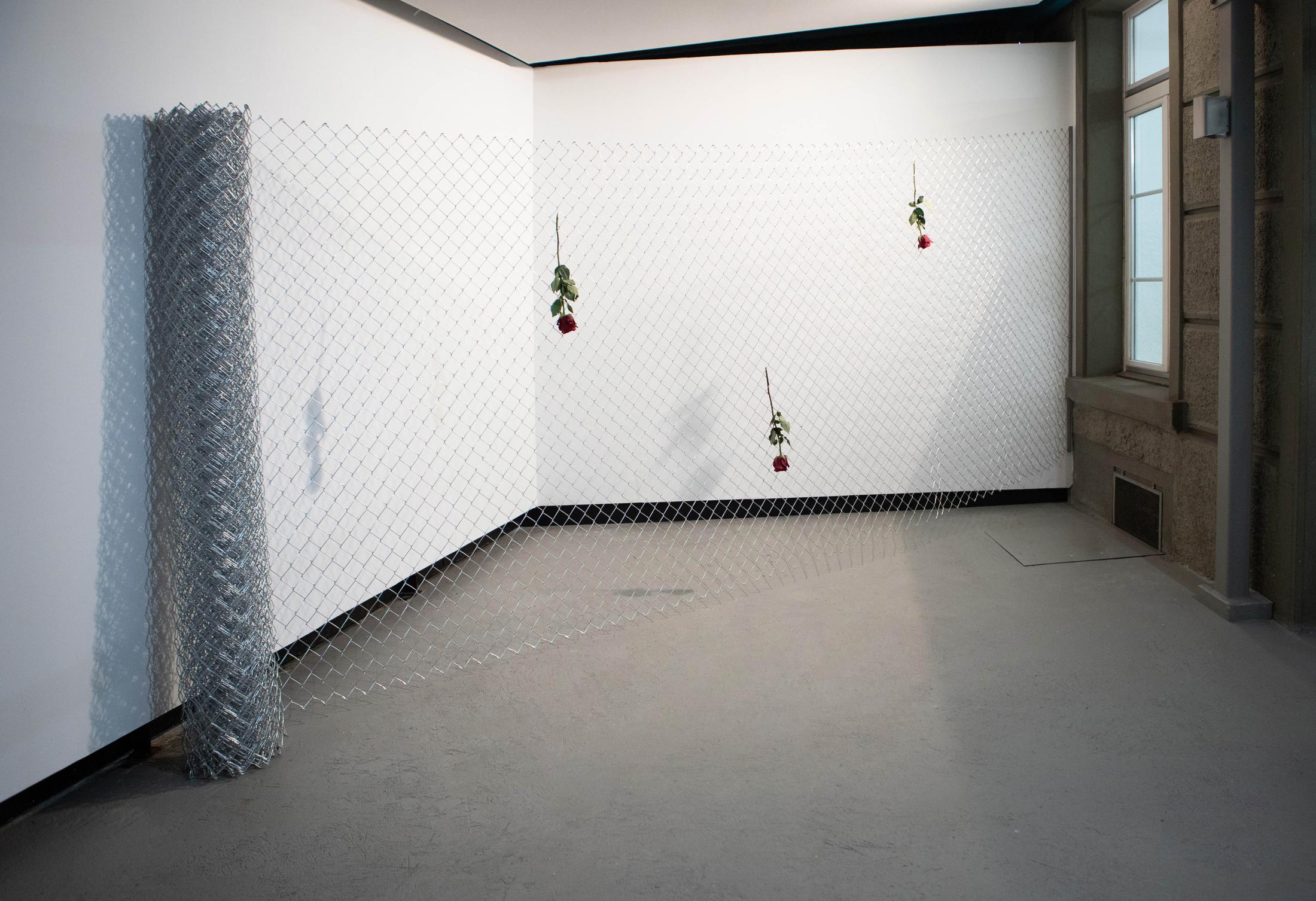 Exhibition View David Weishaar Solo Show «The Rose Is Without 'Why'» at KALI Gallery, Lucerne, 2022 / Photo: Marco Vogel / Courtesy: the artist and KALI Gallery