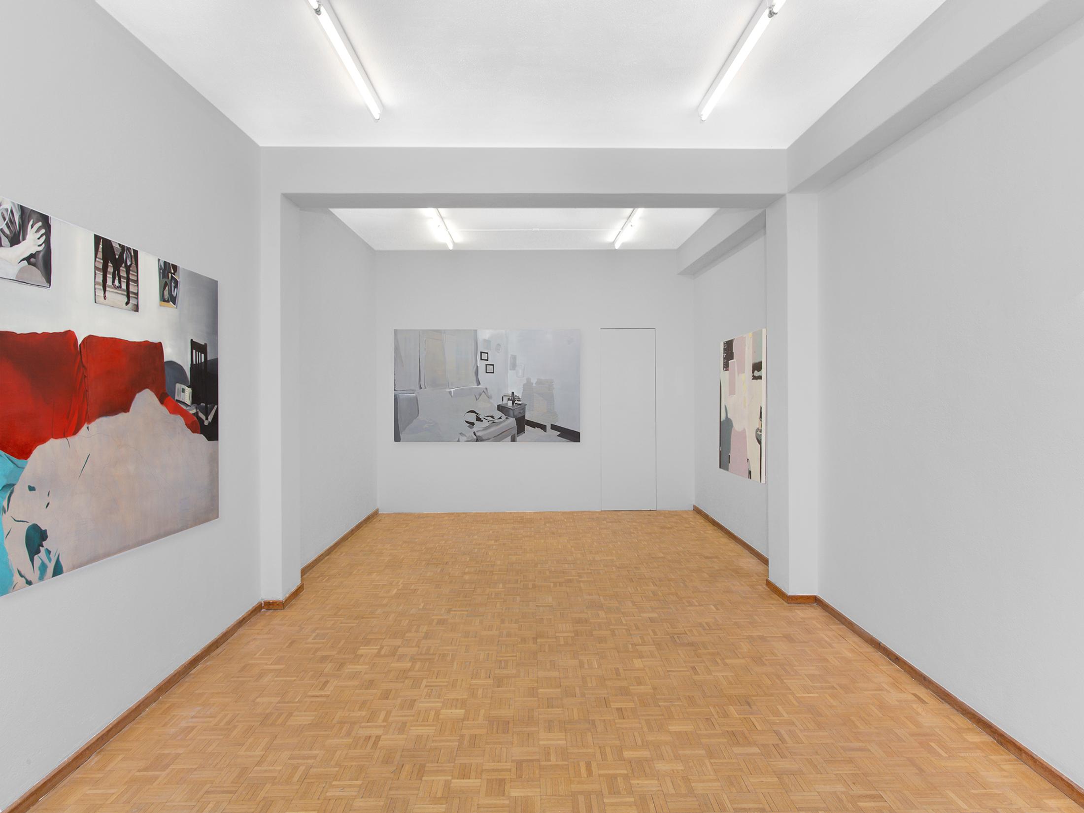 Exhibition View Deborah-Joyce Holman Solo Show «Beautiful and tough as chestnut/stanchions against our nightmare of weakness» at Sentiment, Zurich, 2022 / Photo: Philipp Rupp / Courtesy: the artist and Sentiment