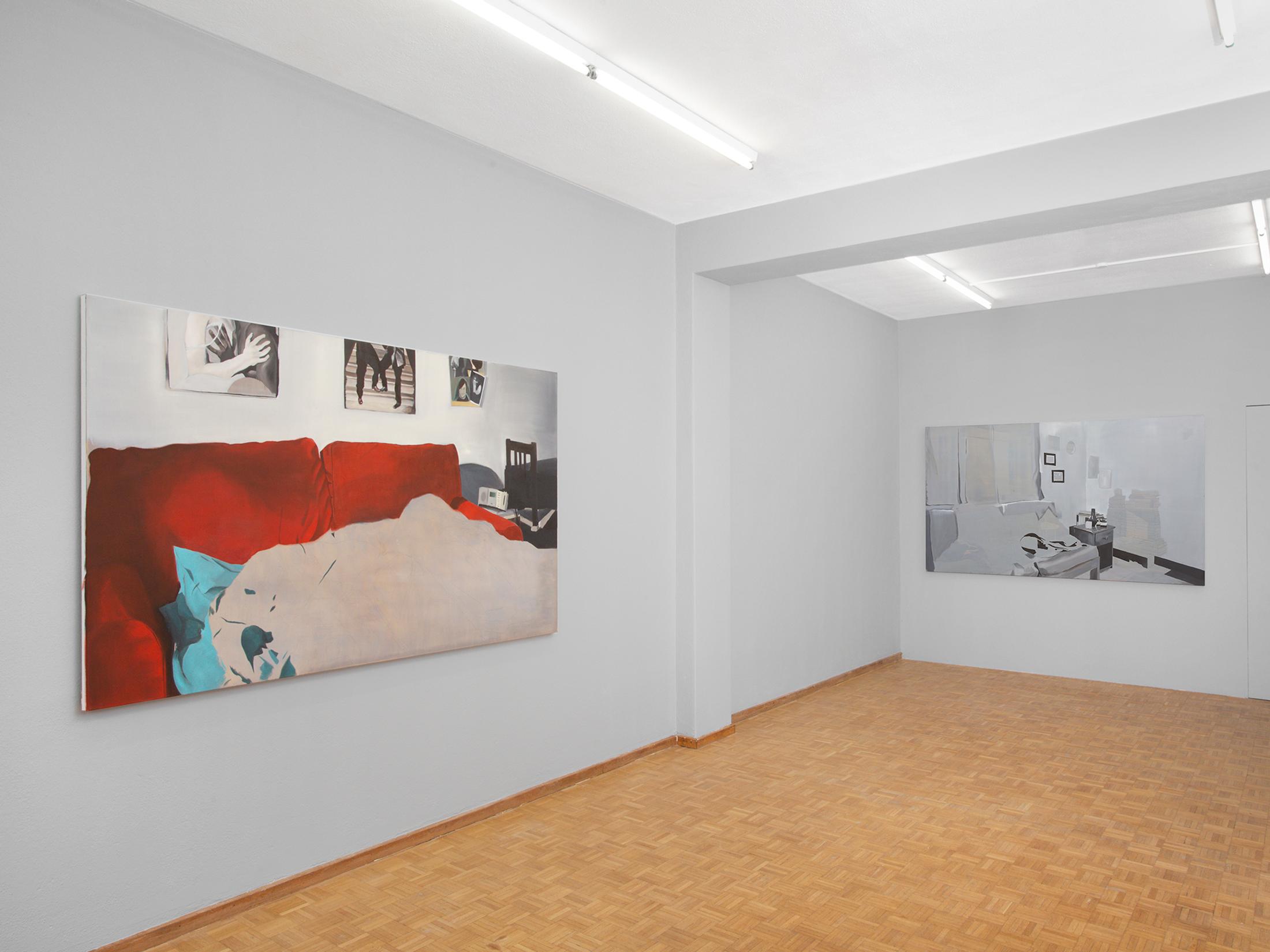 Exhibition View Deborah-Joyce Holman Solo Show «Beautiful and tough as chestnut/stanchions against our nightmare of weakness» at Sentiment, Zurich, 2022 / Photo: Philipp Rupp / Courtesy: the artist and Sentiment