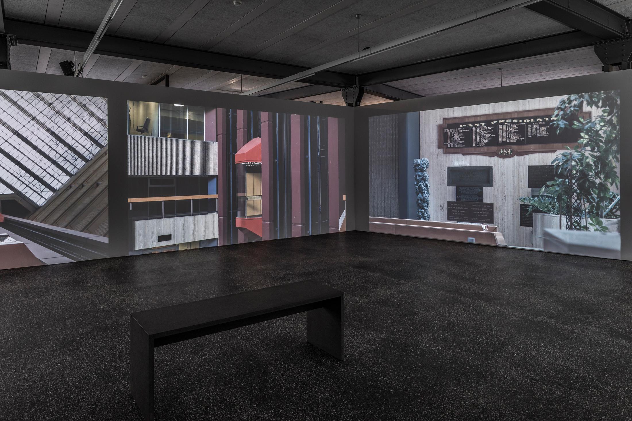 Exhibition View Denise Bertschi and Inas Halabi Groupshow «Forever or in a Hundred Years» at *ALTEFABRIK, Rapperswil-Jona / Photo: Peter Baracchi / Courtesy: the artists