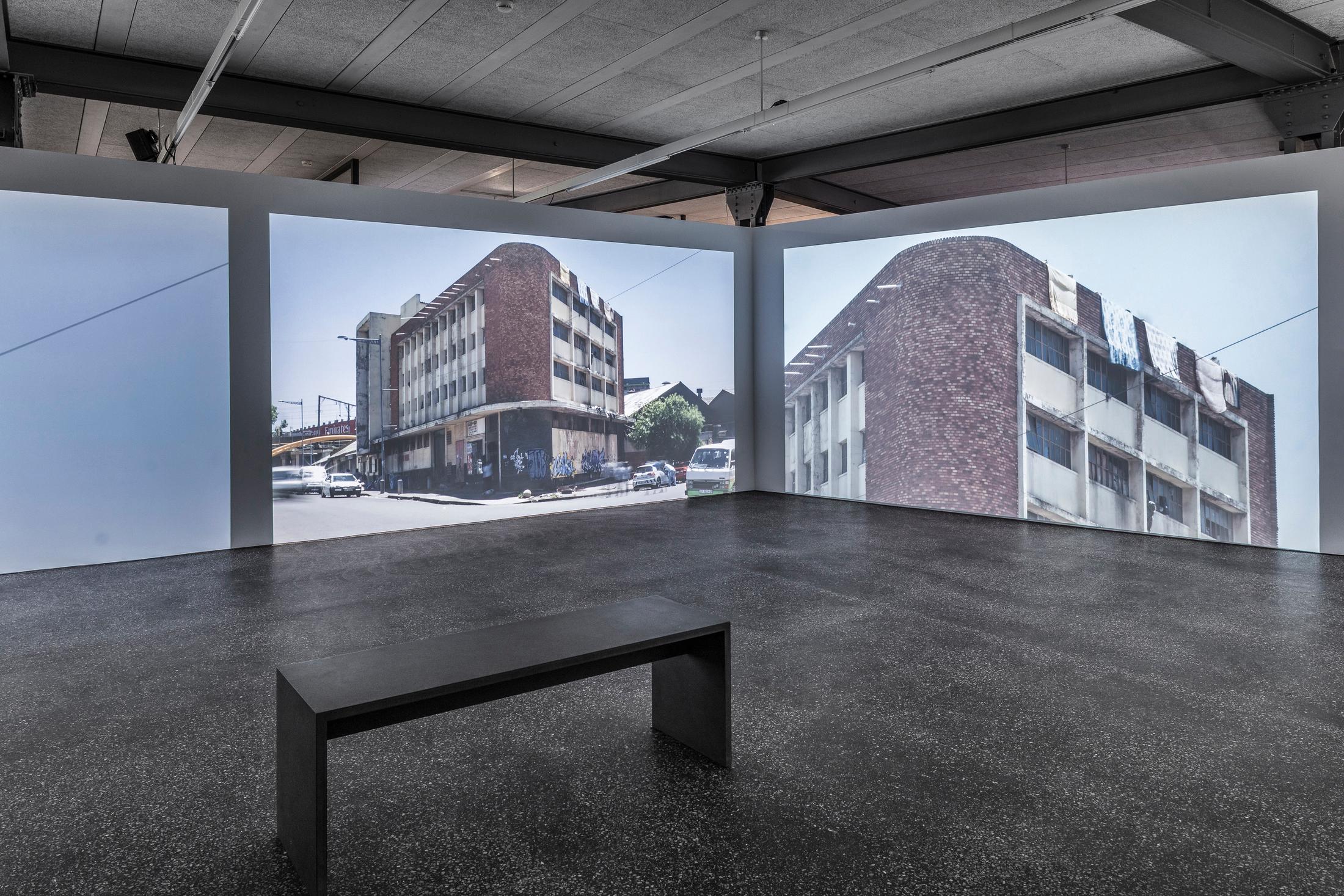 Exhibition View Denise Bertschi and Inas Halabi Groupshow «Forever or in a Hundred Years» at *ALTEFABRIK, Rapperswil-Jona / Photo: Peter Baracchi / Courtesy: the artists