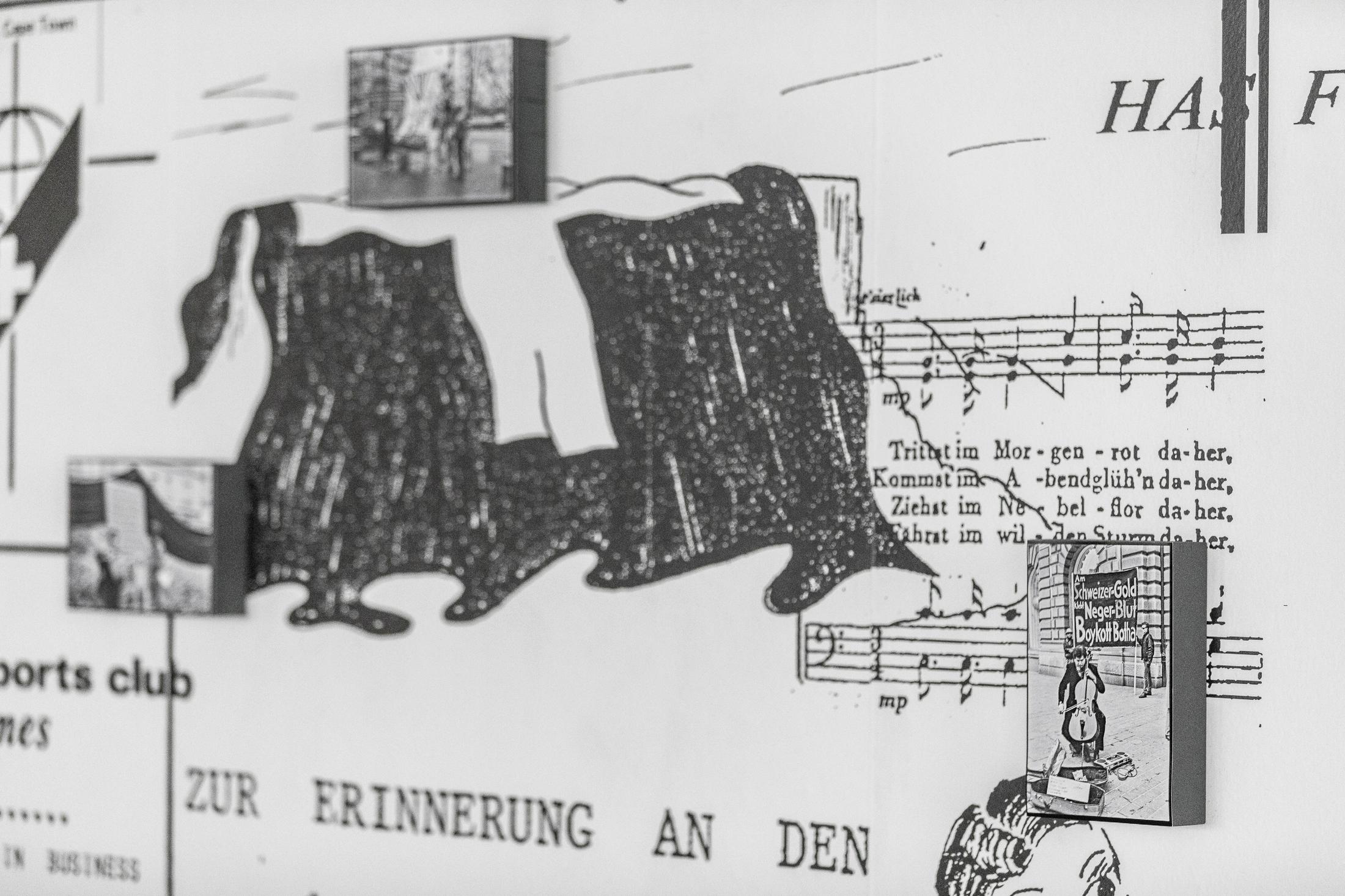 Exhibition View Denise Bertschi and Inas Halabi Groupshow «Forever or in a Hundred Years» at *ALTEFABRIK, Rapperswil-Jona / Photo: Peter Baracchi / Courtesy: the artists