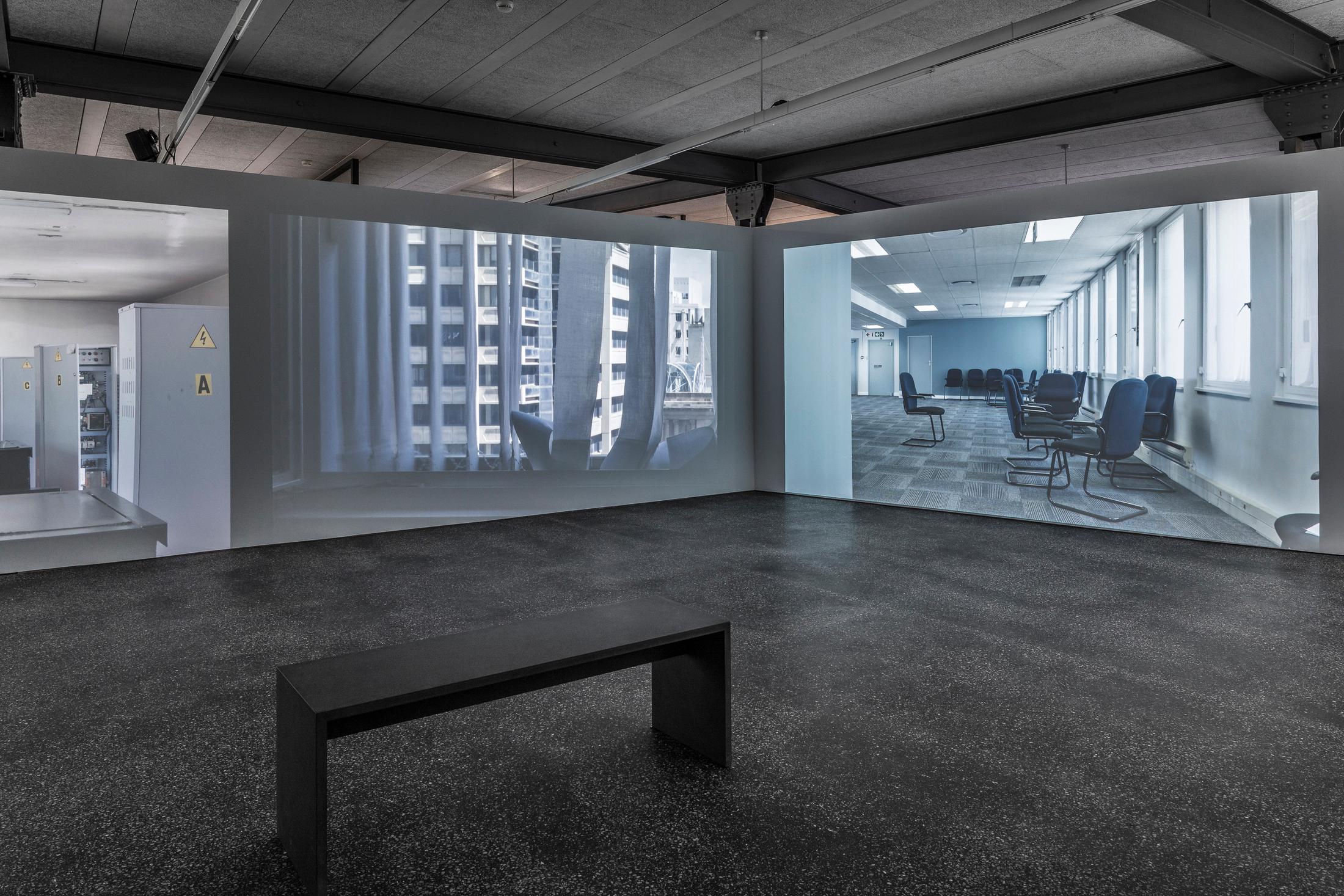 Exhibition View Denise Bertschi and Inas Halabi Groupshow «Forever or in a Hundred Years» at *ALTEFABRIK, Rapperswil-Jona / Photo: Peter Baracchi / Courtesy: the artists