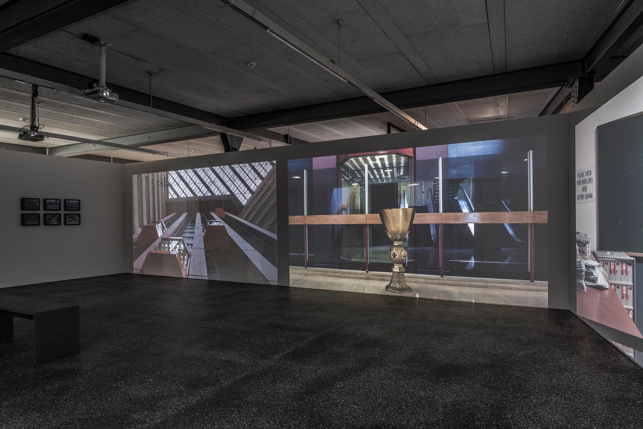 Exhibition View Denise Bertschi and Inas Halabi Groupshow «Forever or in a Hundred Years» at *ALTEFABRIK, Rapperswil-Jona / Photo: Peter Baracchi / Courtesy: the artists