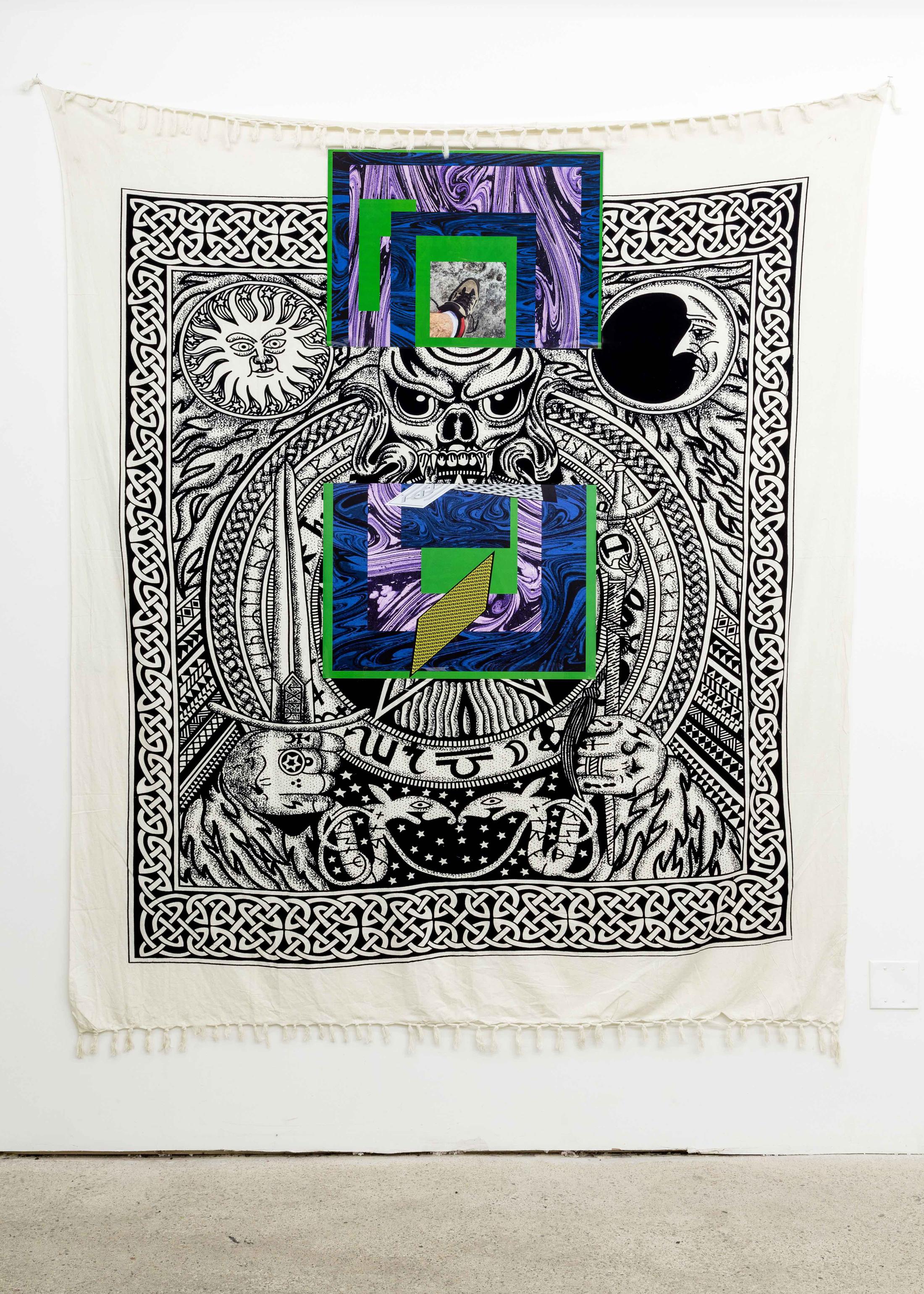 Exhibition View Groupshow «Die Läden sind geschlossen; view on Henning Bohl, I don‘t want to parent your flaws but your freedom needs some patronizing, 2015» at Weiss Falk, Basel, 2019 / Photo: Flavio Karrer / Courtesy: Courtesy: Weiss Falk and the Artists; Jenny's, Los Angeles; Karin Guenther, Hamburg; Project Native Informant, London; Sandy Brown, Berlin; Soft Opening, London; What Pipeline, Detroit