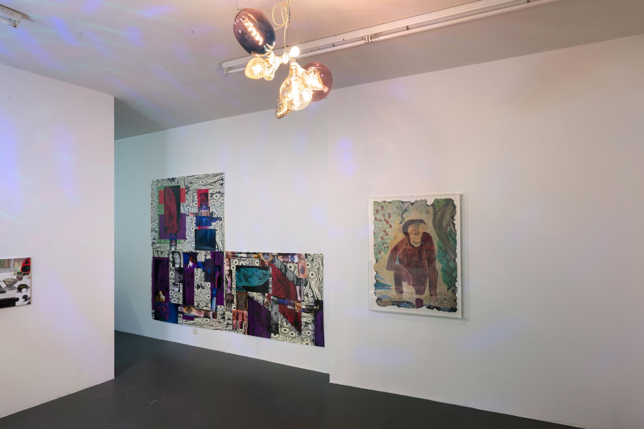 Exhibition View Groupshow «Die Läden sind geschlossen» at Weiss Falk, Basel, 2019 / Photo: Flavio Karrer / Courtesy: Courtesy: Weiss Falk and the Artists; Jenny's, Los Angeles; Karin Guenther, Hamburg; Project Native Informant, London; Sandy Brown, Berlin; Soft Opening, London; What Pipeline, Detroit