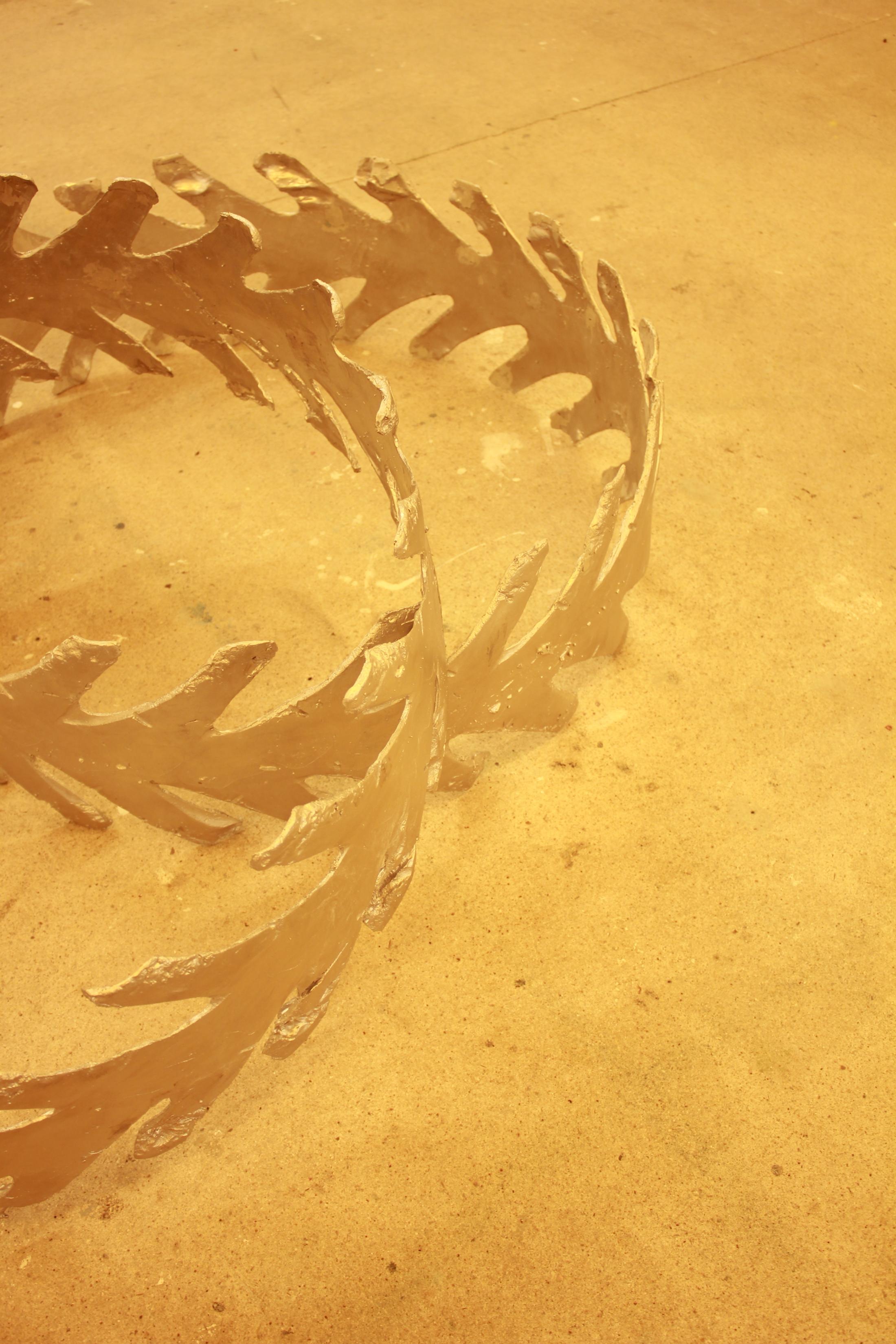 Exhibition View Group Show «Dopesick; view on Vanessa Billy, Thorns and Crowns (Detail), 2021» at Binz39, Zurich, 2022 / Photo: Cagey / Courtesy: the artists and Binz39