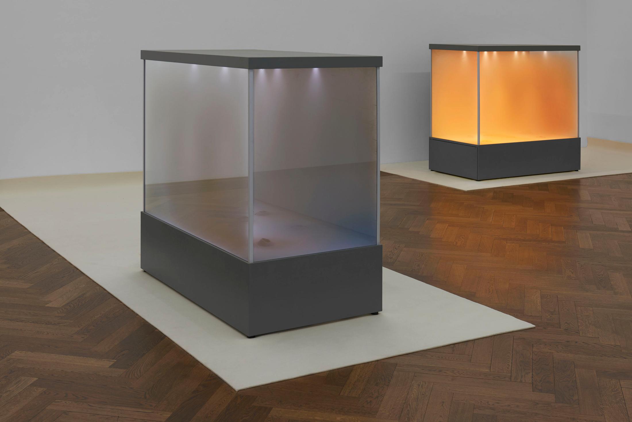 Exhibition View Dora Budor Soloshow «I am Gong» at Kunsthalle Basel / Photo: Philipp Hänger / Courtesy: the artist