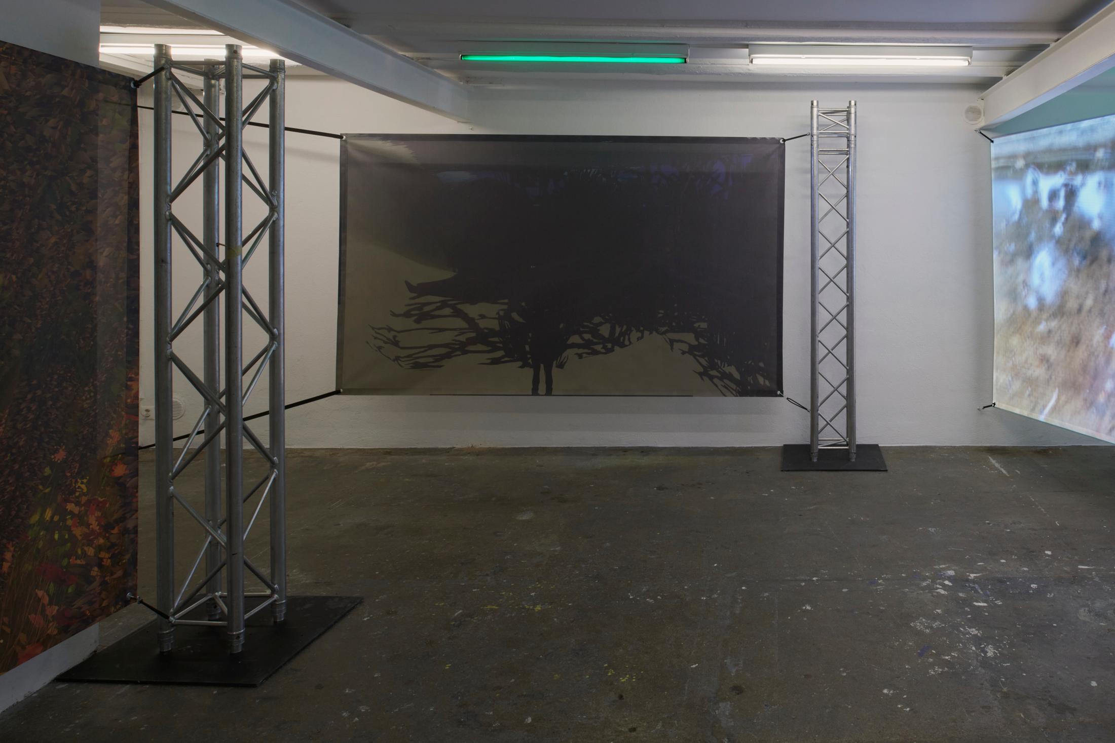 Exhibition View Duo Show «Human Tank, view on Doris Dehan Son & Sinae Yoo, Traveling beyond this life, 2022» at WallStreet, Fribourg, 2022 / Photo: Guillaume Python / Courtesy: the artists and WallStreet