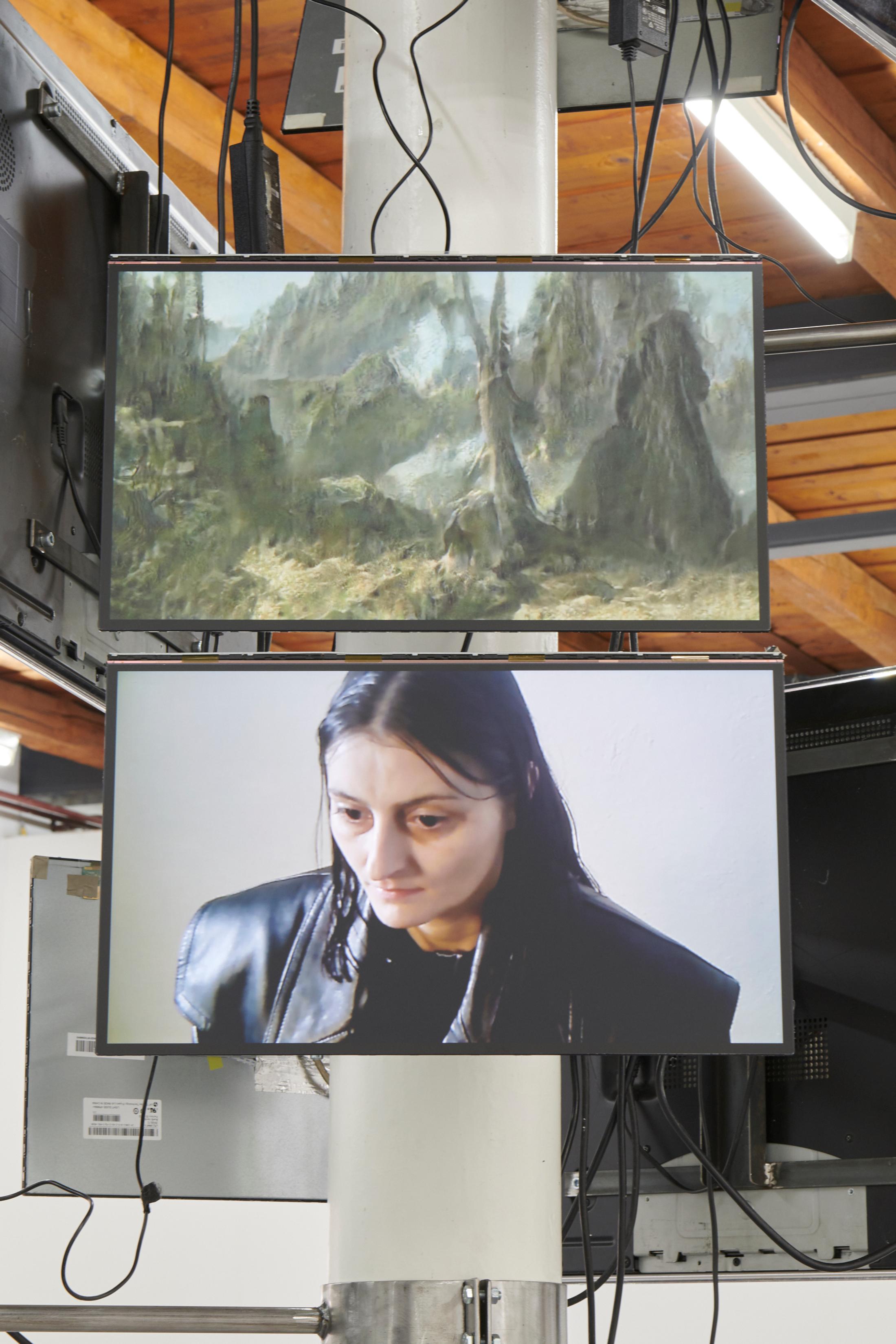 Exhibition View Dorota Gawęda and Eglė Kulbokaitė Soloshow «Mouthless; view on Mouthless..., 2020» at Fri Art, Fribourg, 2020 / Photo: Guillaume Baeriswyl / Courtesy: Fri Art Kunsthalle