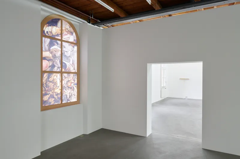 Exhibition View Dorota Gawęda and Eglė Kulbokaitė Soloshow «Mouthless» at Fri Art, Fribourg, 2020 / Photo: Guillaume Baeriswyl / Courtesy: Fri Art Kunsthalle