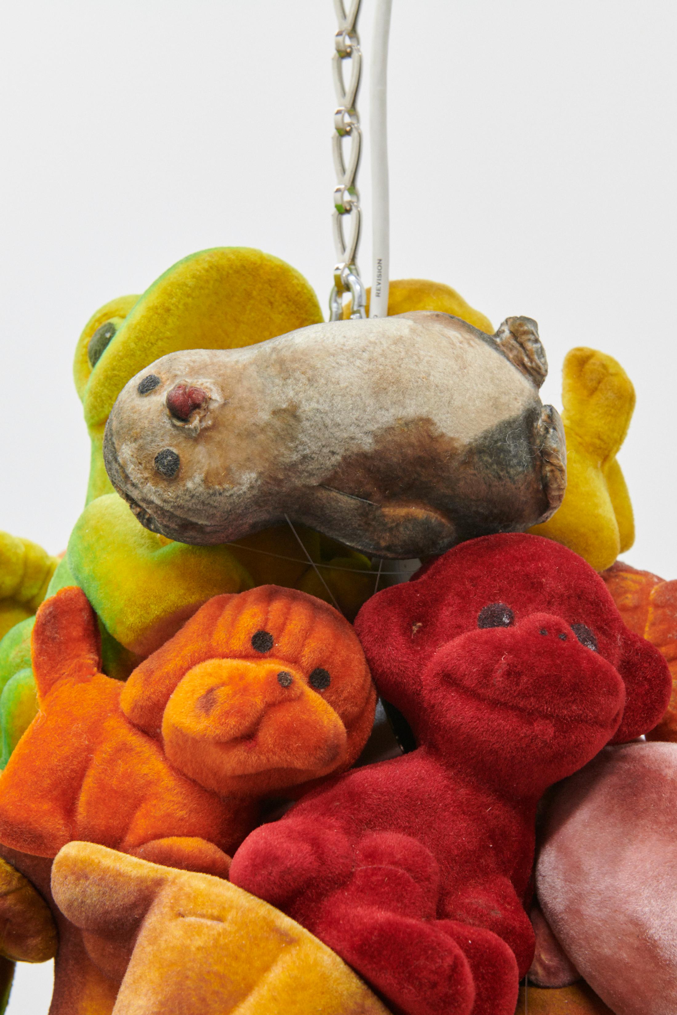 Exhibition View Dorota Gawęda and Eglė Kulbokaitė Soloshow «Mouthless; view on Techno-monsters, 2020 (detail)» at Fri Art, Fribourg, 2020 / Photo: Guillaume Baeriswyl / Courtesy: Fri Art Kunsthalle