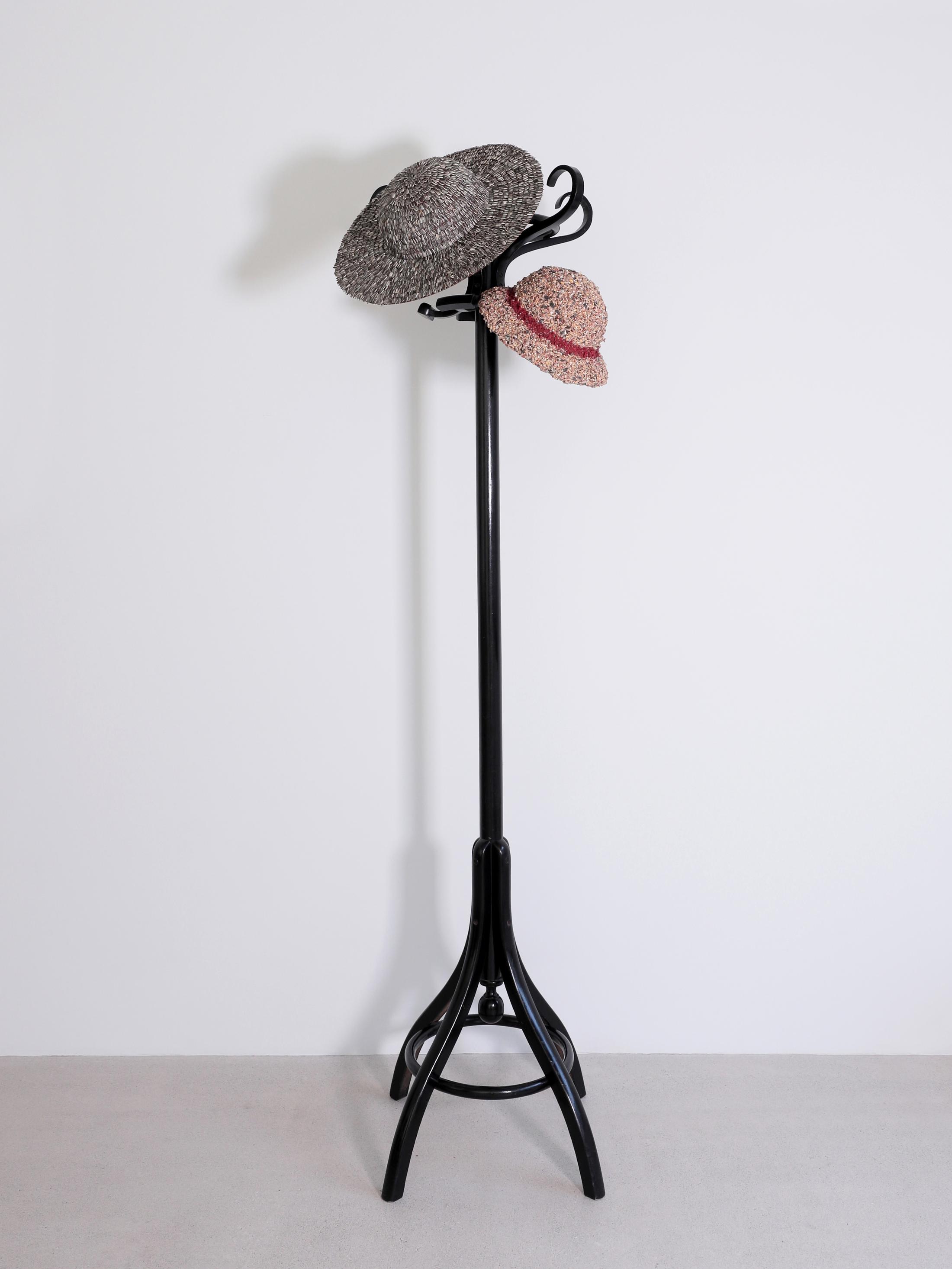 Exhibition view, EARTHBOUND, (view on Sergio Rojas Chaves, Hands that feed, 2022), Windhager von Kaenel, Zurich, 2022 / Photo: WvK / Courtesy: the artists and Windhager von Kaenel