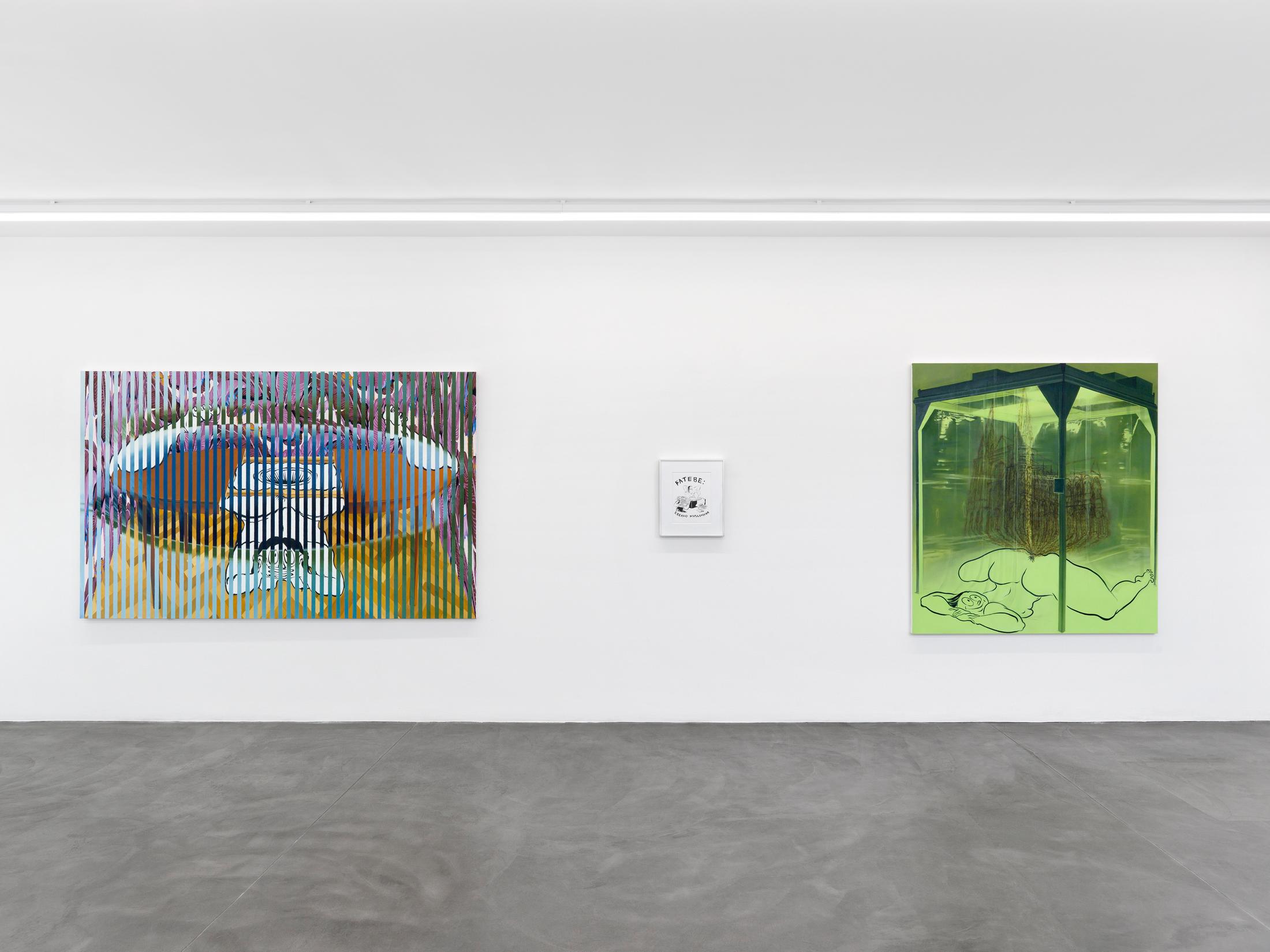 Exhibition View Ebecho Muslimova Soloshow «Fatebe» at Galerie Maria Bernheim, Zurich, 2020 / Photo: Annik Wetter / Courtesy: the artist and Galerie Maria Bernheim