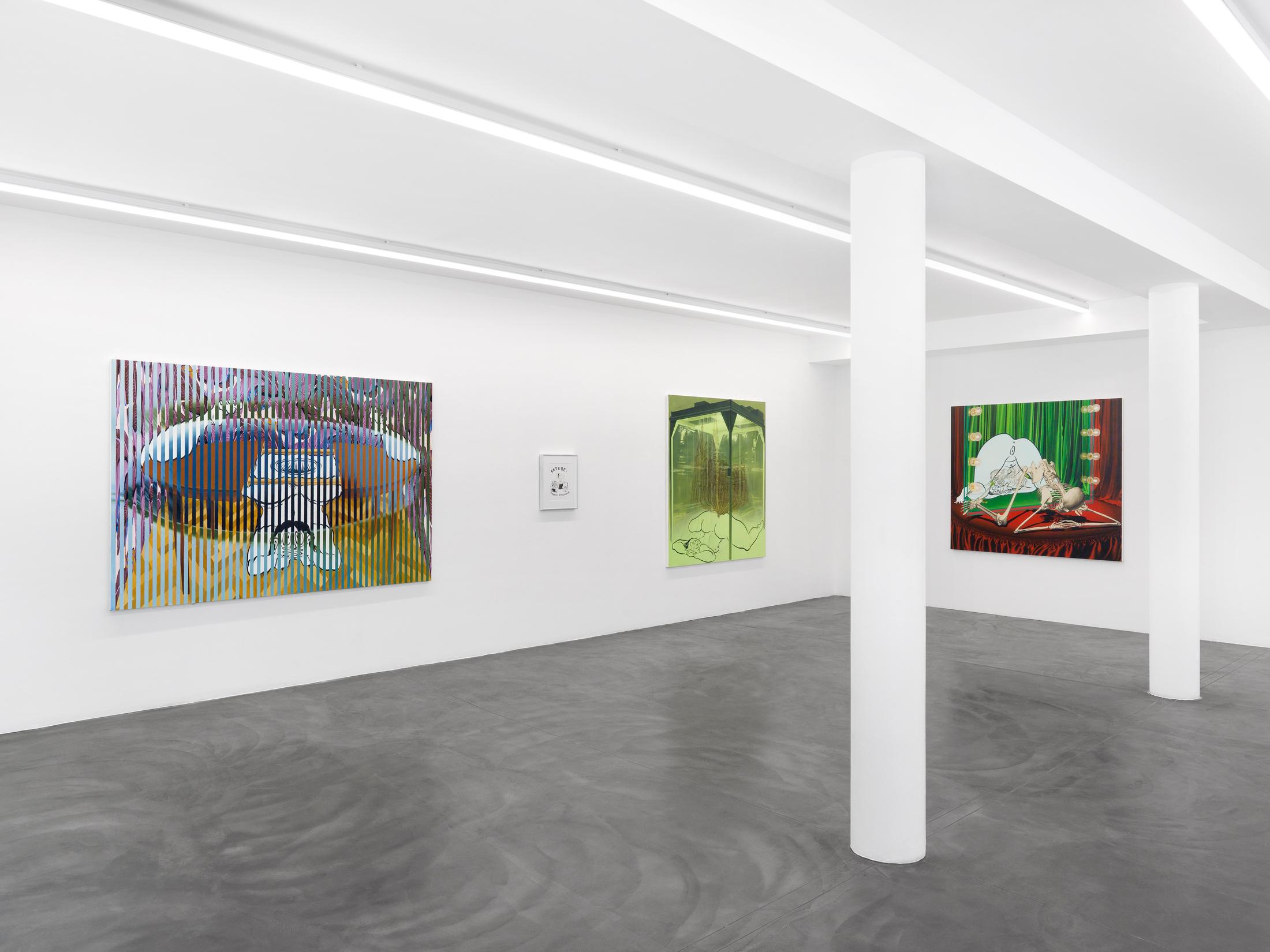 Exhibition View Ebecho Muslimova Soloshow «Fatebe» at Galerie Maria Bernheim, Zurich, 2020 / Photo: Annik Wetter / Courtesy: the artist and Galerie Maria Bernheim