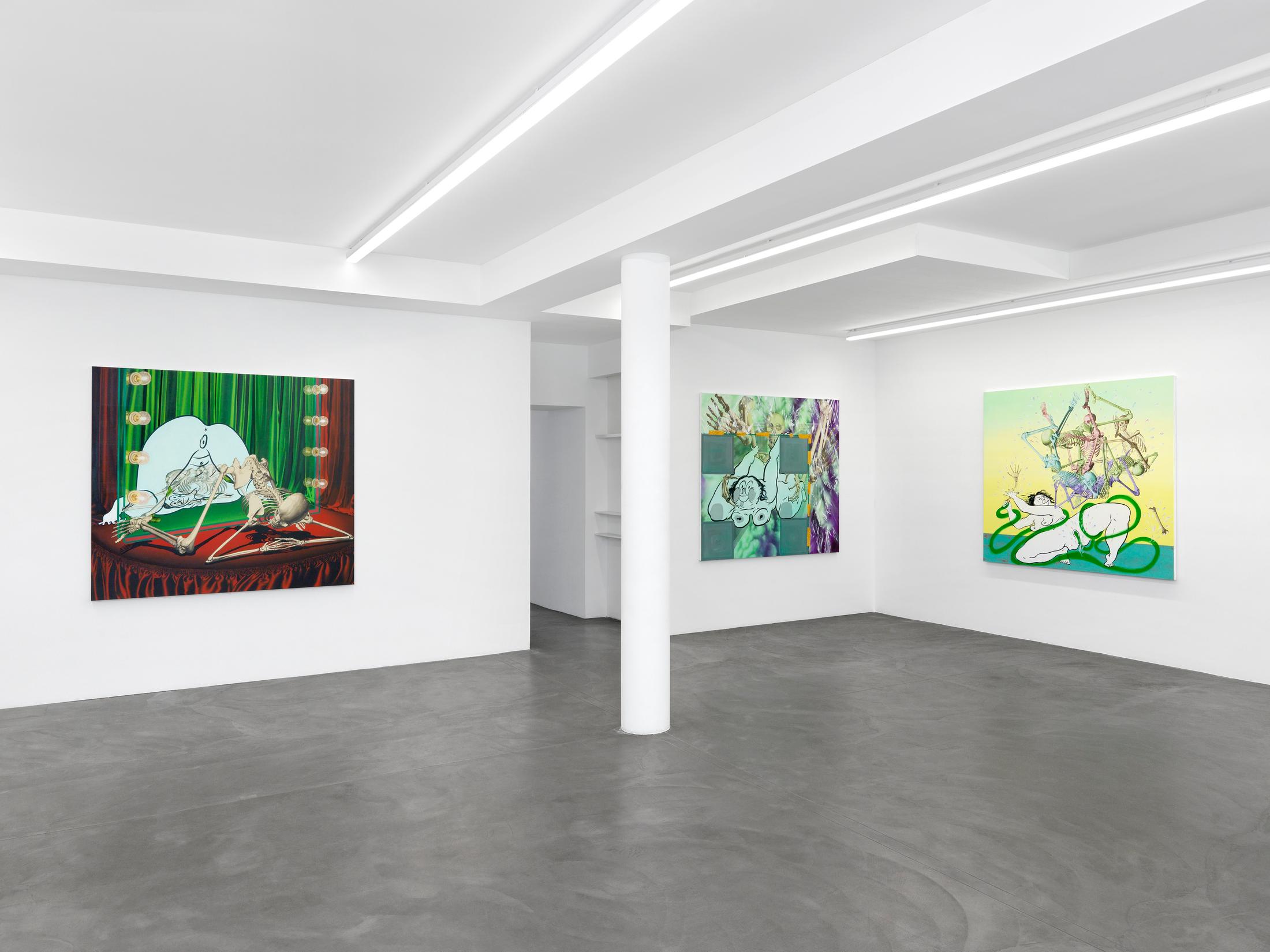 Exhibition View Ebecho Muslimova Soloshow «Fatebe» at Galerie Maria Bernheim, Zurich, 2020 / Photo: Annik Wetter / Courtesy: the artist and Galerie Maria Bernheim