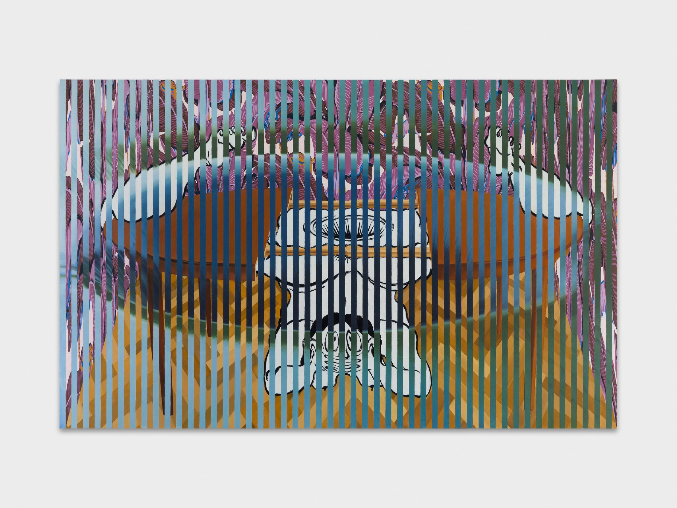 Exhibition View Ebecho Muslimova Soloshow «Fatebe; view on FATEBE SINKHOLE, 2020» at Galerie Maria Bernheim, Zurich, 2020 / Photo: Annik Wetter / Courtesy: the artist and Galerie Maria Bernheim