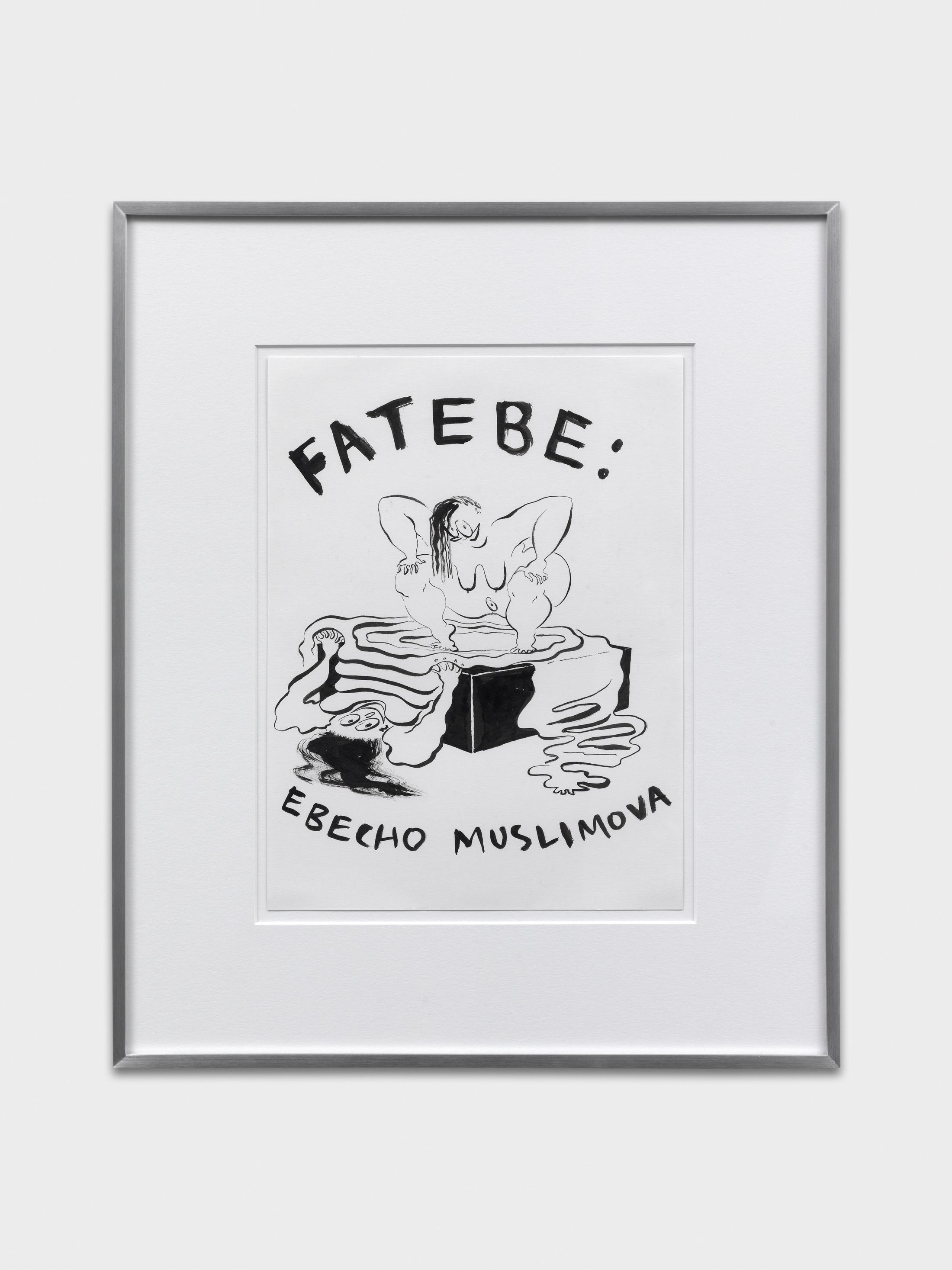 Exhibition View Ebecho Muslimova Soloshow «Fatebe; view on FATEBE NEW SKIN, 2020» at Galerie Maria Bernheim, Zurich, 2020 / Photo: Annik Wetter / Courtesy: the artist and Galerie Maria Bernheim