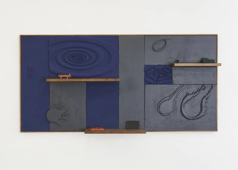 Exhibition View Groupshow «Either it is raining or it is not (at a particular space and time) ; view on Loucia Carlier, 2020, 2019» at WallRiss, Fribourg, 2019 / Photo: Guillaume Baeriswyl