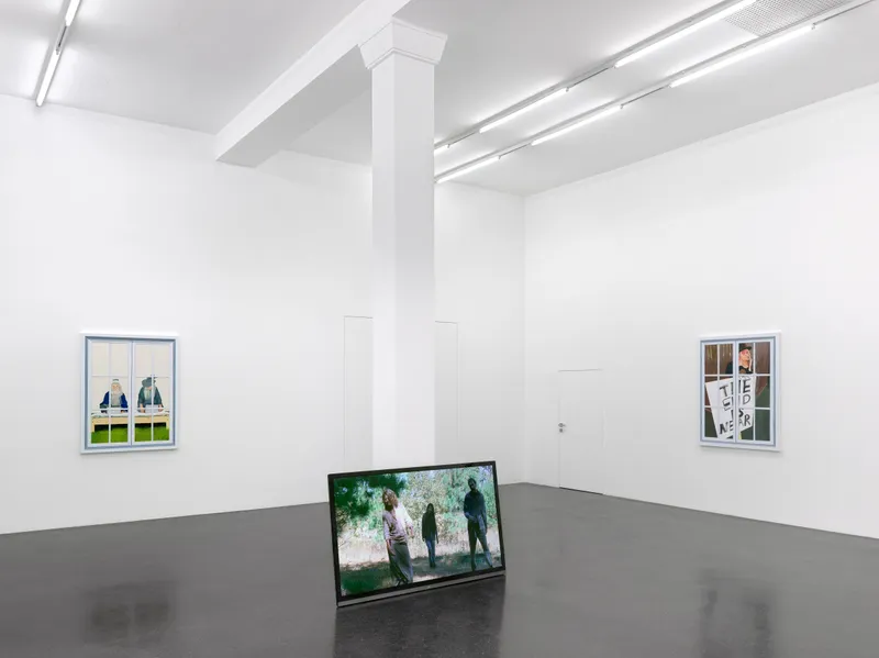 Exhibition View Eliza Douglas / Puppies Puppies (Jade Kuriki Olivo) Groupshow at Galerie Francesca Pia, Zurich, 2019 / Photo: Annik Wetter / Courtesy: the artists and Galerie Francesca Pia
