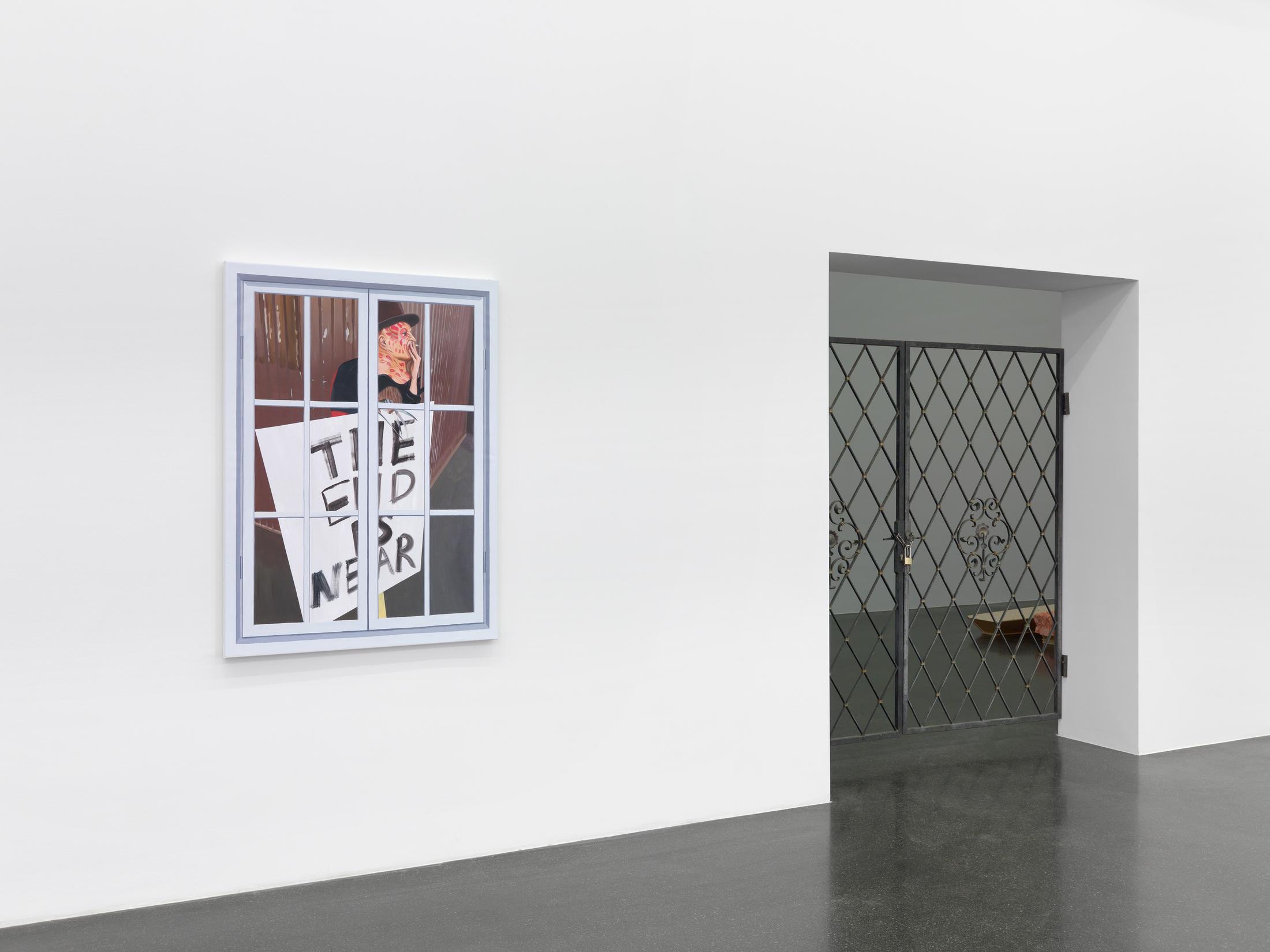 Exhibition View Eliza Douglas / Puppies Puppies (Jade Kuriki Olivo) Groupshow at Galerie Francesca Pia, Zurich, 2019 / Photo: Annik Wetter / Courtesy: the artists and Galerie Francesca Pia