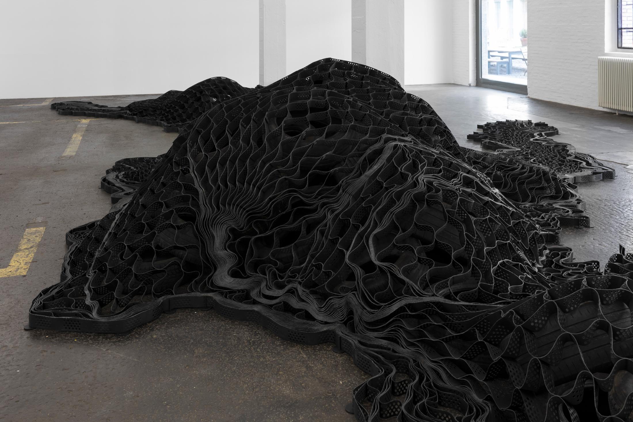 Exhibition View Ella Littwitz Soloshow «Promise ; view on The Elephant in the Room, 2019» at Kunsthalle Sankt Gallen, St. Gallen, 2019 / Photo: Gunnar Meier / Courtesy: the artist, Harlan Levey Projects, Brussels; Copperfield Gallery, London