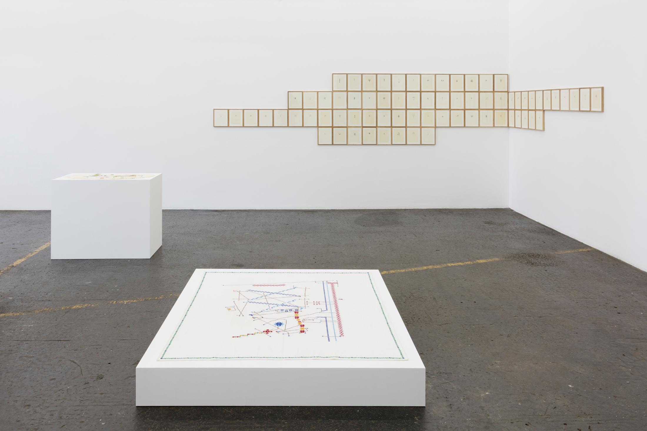 Exhibition View Ella Littwitz Soloshow «Promise» at Kunsthalle Sankt Gallen, St. Gallen, 2019 / Photo: Gunnar Meier / Courtesy: the artist, Harlan Levey Projects, Brussels; Copperfield Gallery, London