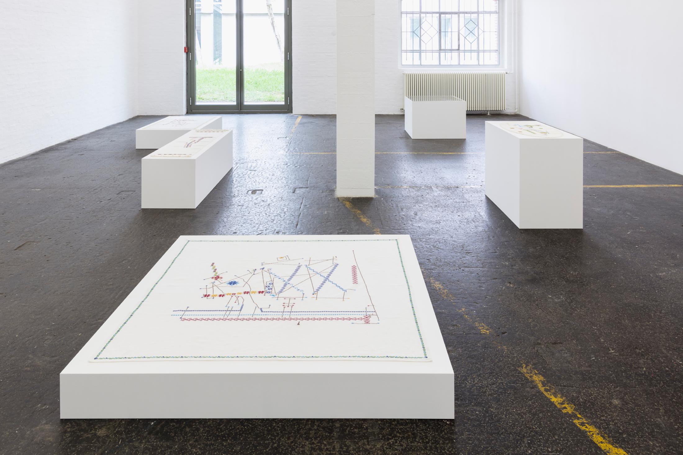 Exhibition View Ella Littwitz Soloshow «Promise» at Kunsthalle Sankt Gallen, St. Gallen, 2019 / Photo: Gunnar Meier / Courtesy: the artist, Harlan Levey Projects, Brussels; Copperfield Gallery, London