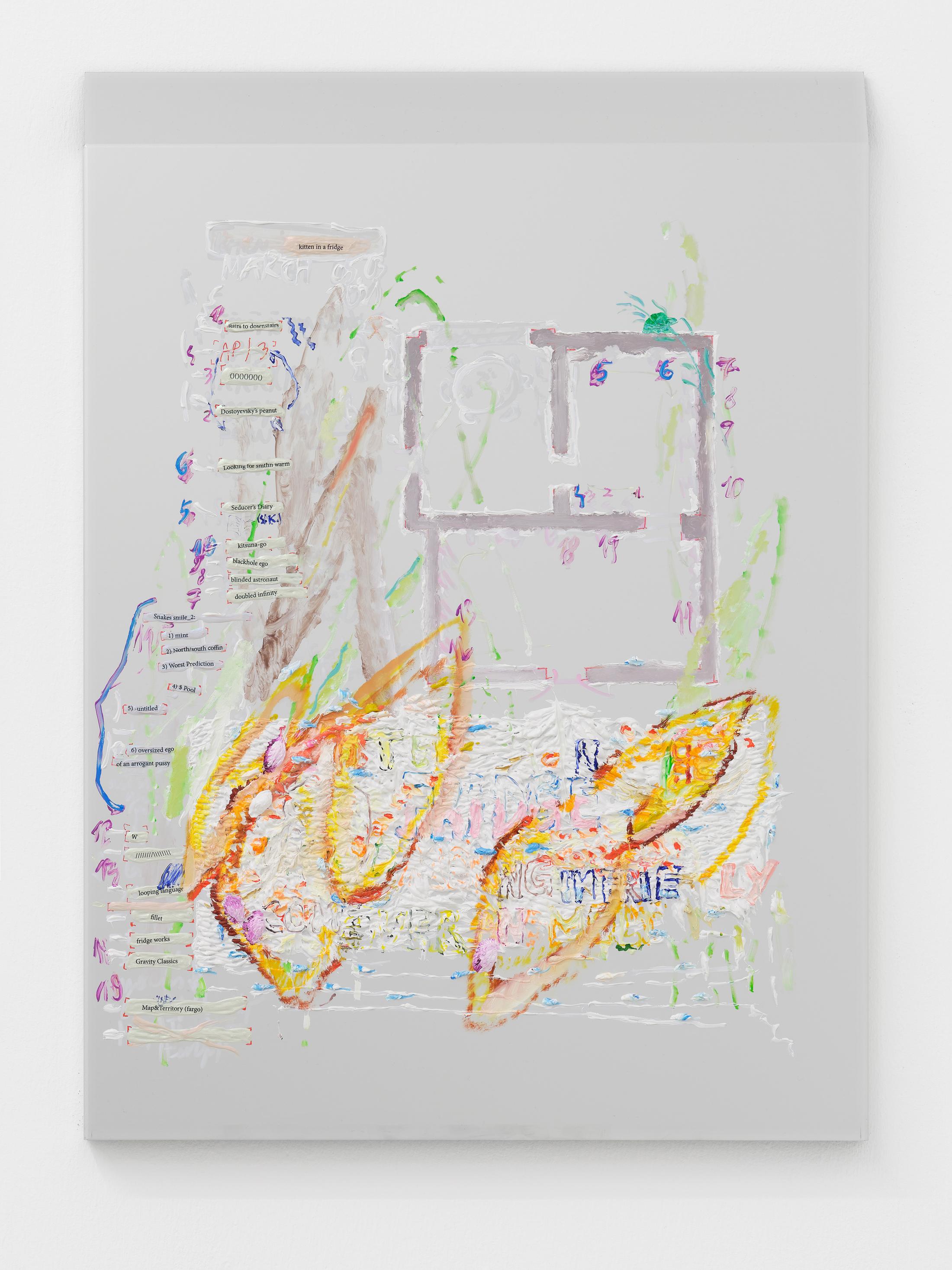 Exhibition View Elza Sile Solo Show «kitten in a fridge; view on Elza Sile, API3, 2021» at GALERIE PHILIPPZOLLINGER, Zurich, 2021 / Photo: Conradin Frei / Courtesy: the artist and GALERIE PHILIPPZOLLINGER