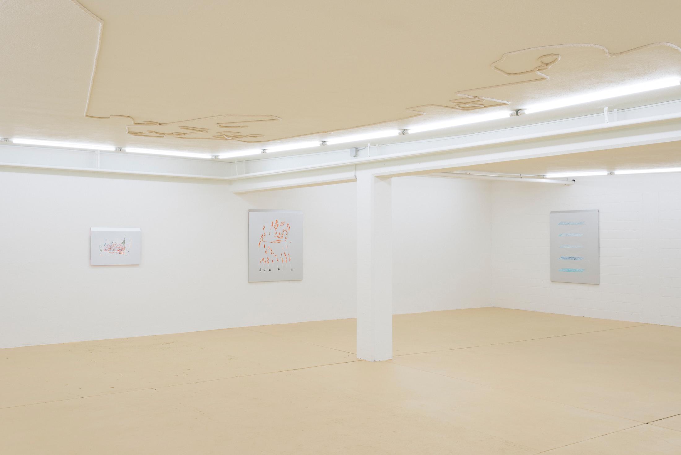 Exhibition View Elza Sile ⩙ {F_x Office} Soloshow «Hunter’s Fallacy» at unanimous consent, Zurich, 2020 / Photo: Romain Mader / Courtesy: the artist and unanimous consent