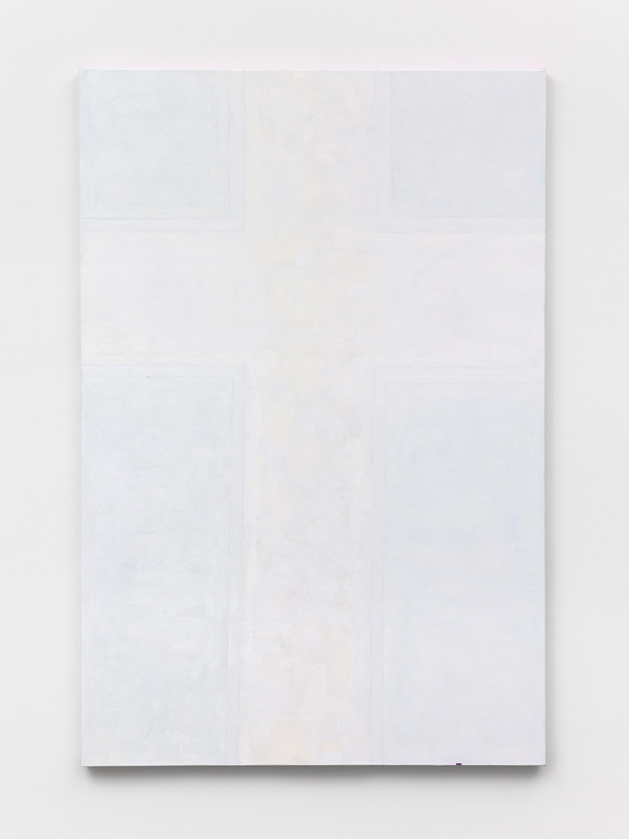 Exhibition View Emil Michael Klein Soloshow «Mono Cross; view on Cross, White, 2020» at Galerie Francesca Pia, Zurich, 2020 / Photo: Annik Wetter / Courtesy: the artist and Galerie Francesca Pia