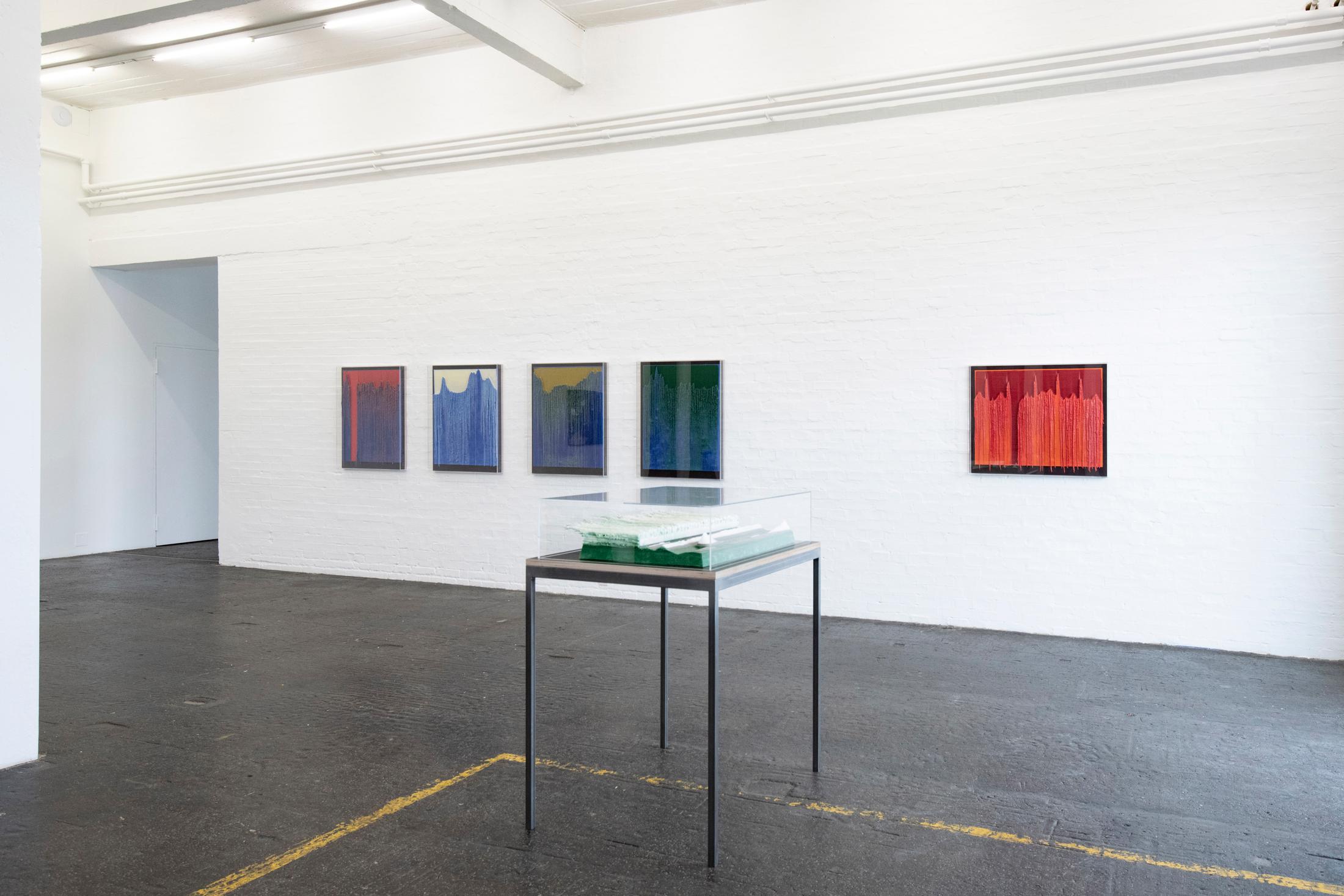 Exhibition View Éric Baudelaire Solo Show «Death Passed My Way and Stuck This Flower in My Mouth» at Kunst Halle Sankt Gallen, St. Gallen, 2021 / Photo: Kunst Halle Sankt Gallen, Sebastian Schaub / Courtesy: the artist and Kunst Halle Sankt Gallen