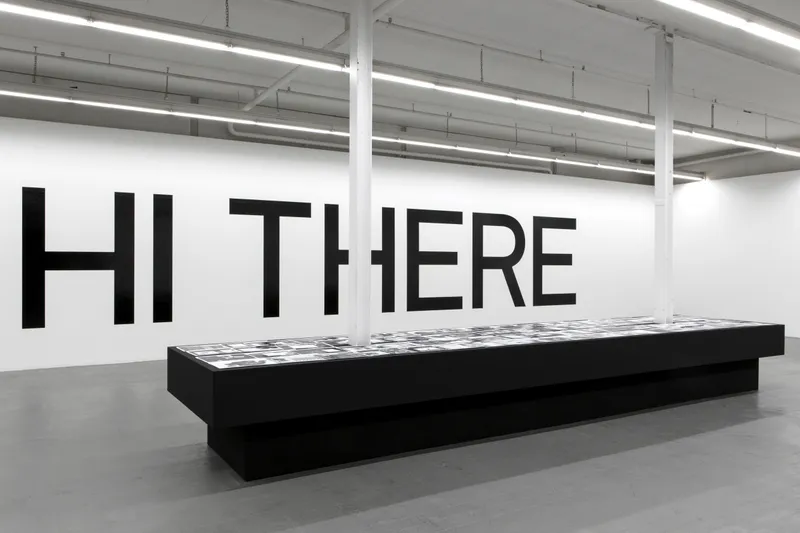 Esther Hunziker "HI THERE" at Kunsthaus Baselland 2018 / Photo: Gina Folly / Courtesy: the artist