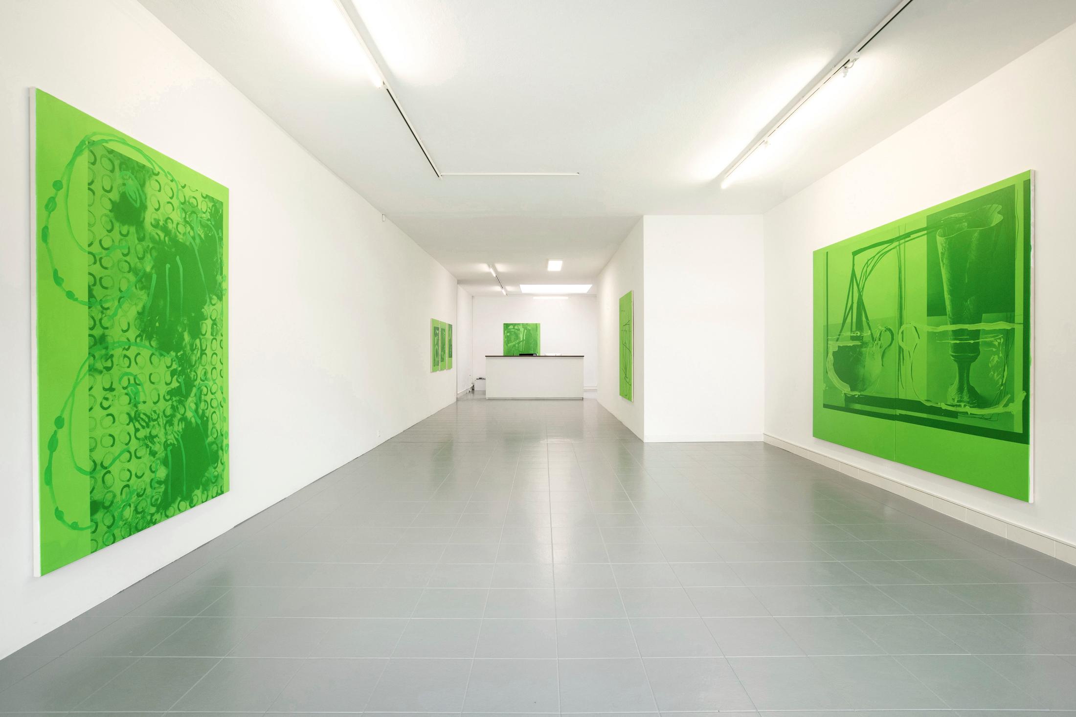 Exhibition View Fabian Marti «The Pitfalls of Reincarnation» at Art Bärtschi & Cie, 2018 / Photo: Greg Clément / Courtesy: the artist and Art Bärtschi & Cie