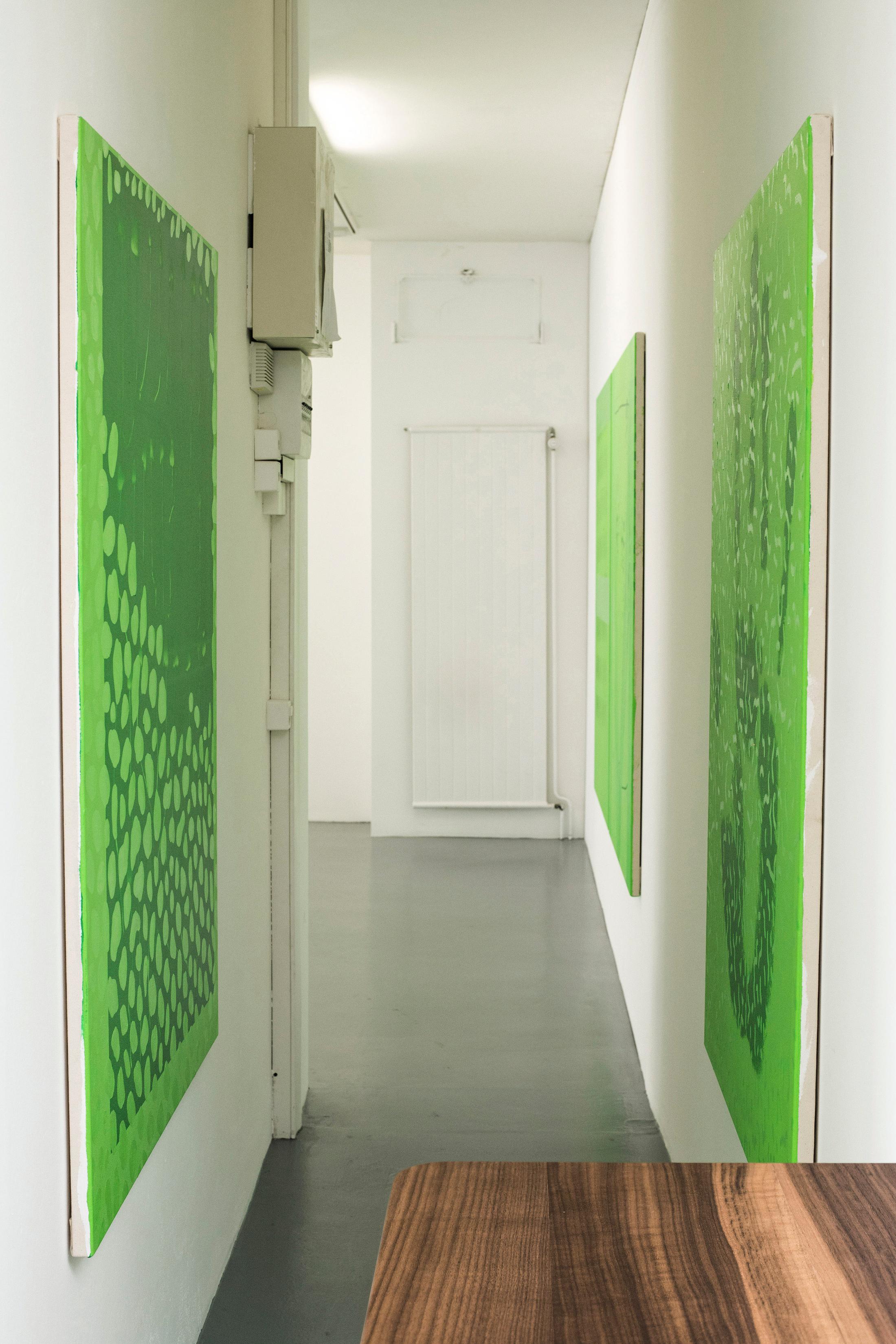 Exhibition View Fabian Marti «The Pitfalls of Reincarnation» at Art Bärtschi & Cie, 2018 / Photo: Greg Clément / Courtesy: the artist and Art Bärtschi & Cie