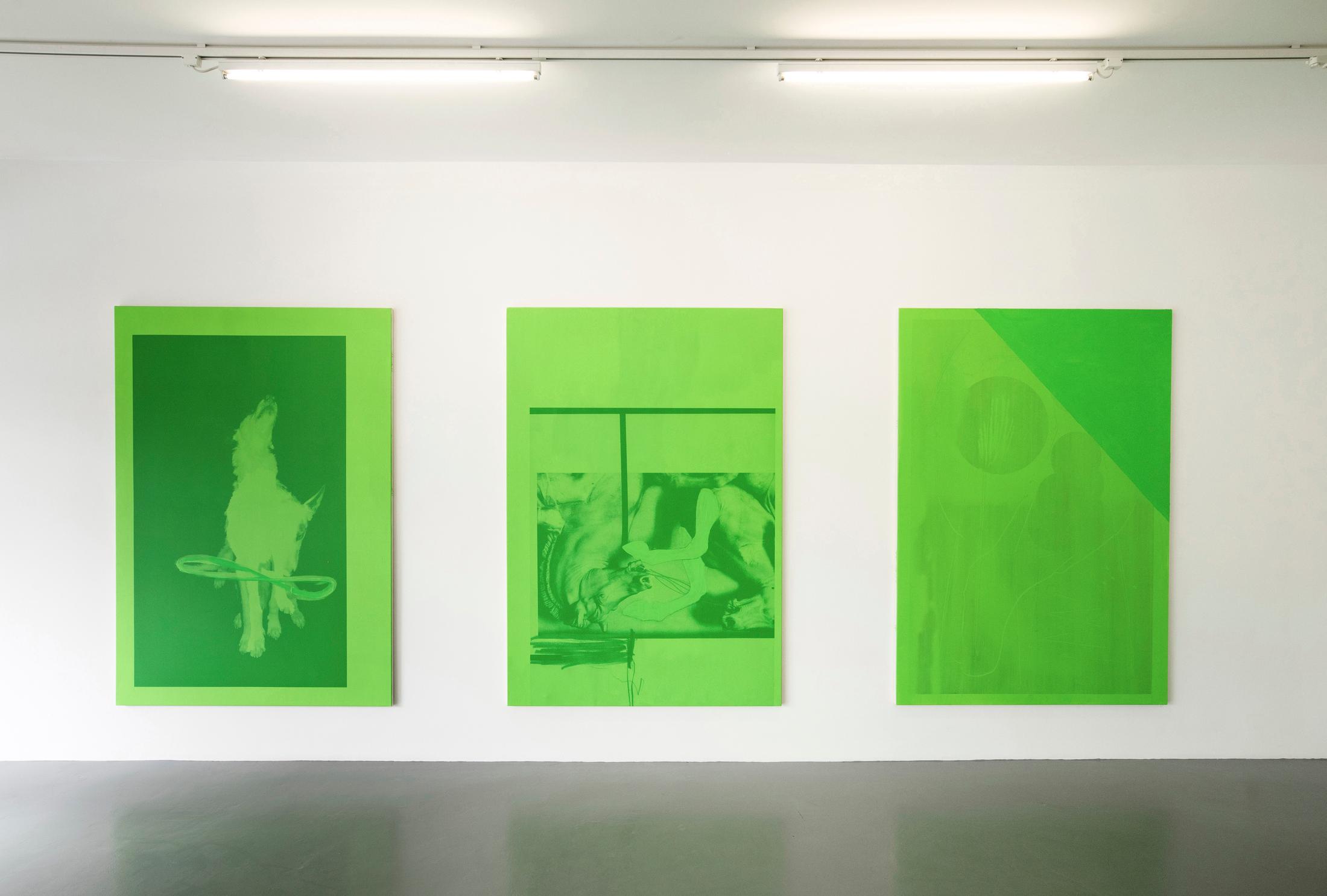 Exhibition View Fabian Marti «The Pitfalls of Reincarnation» at Art Bärtschi & Cie, 2018 / Photo: Greg Clément / Courtesy: the artist and Art Bärtschi & Cie